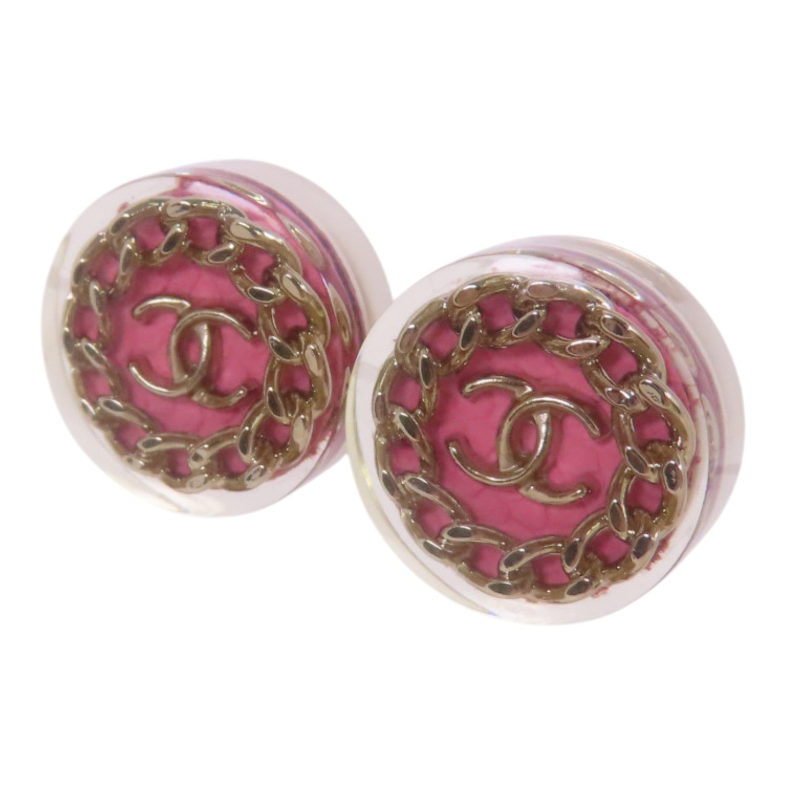 CHANEL 金屬/PVC Earrings耳環