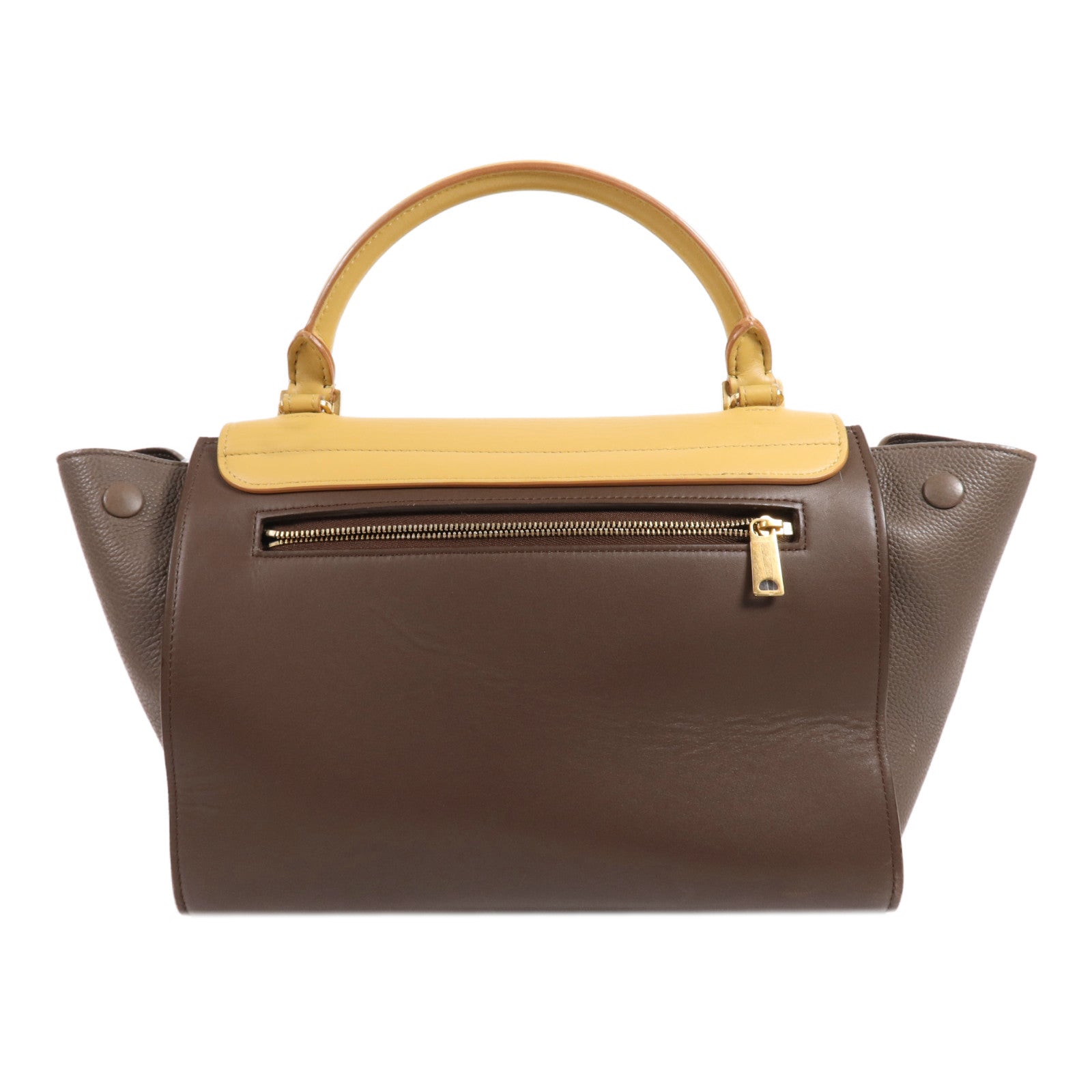 CELINE 牛皮皮革Trapeze Small金扣手挽肩背兩用袋