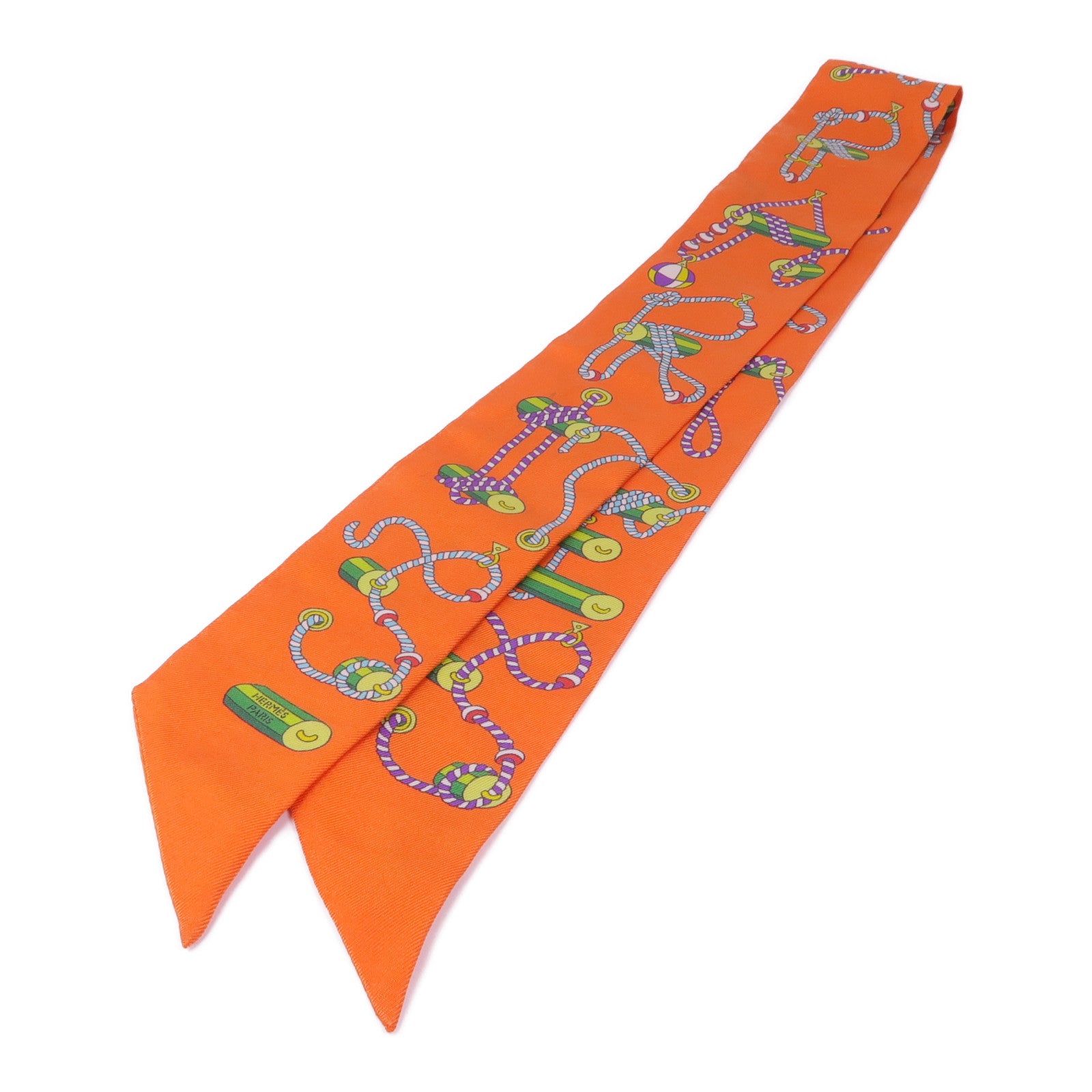 HERMES 絲質Twilly絲巾