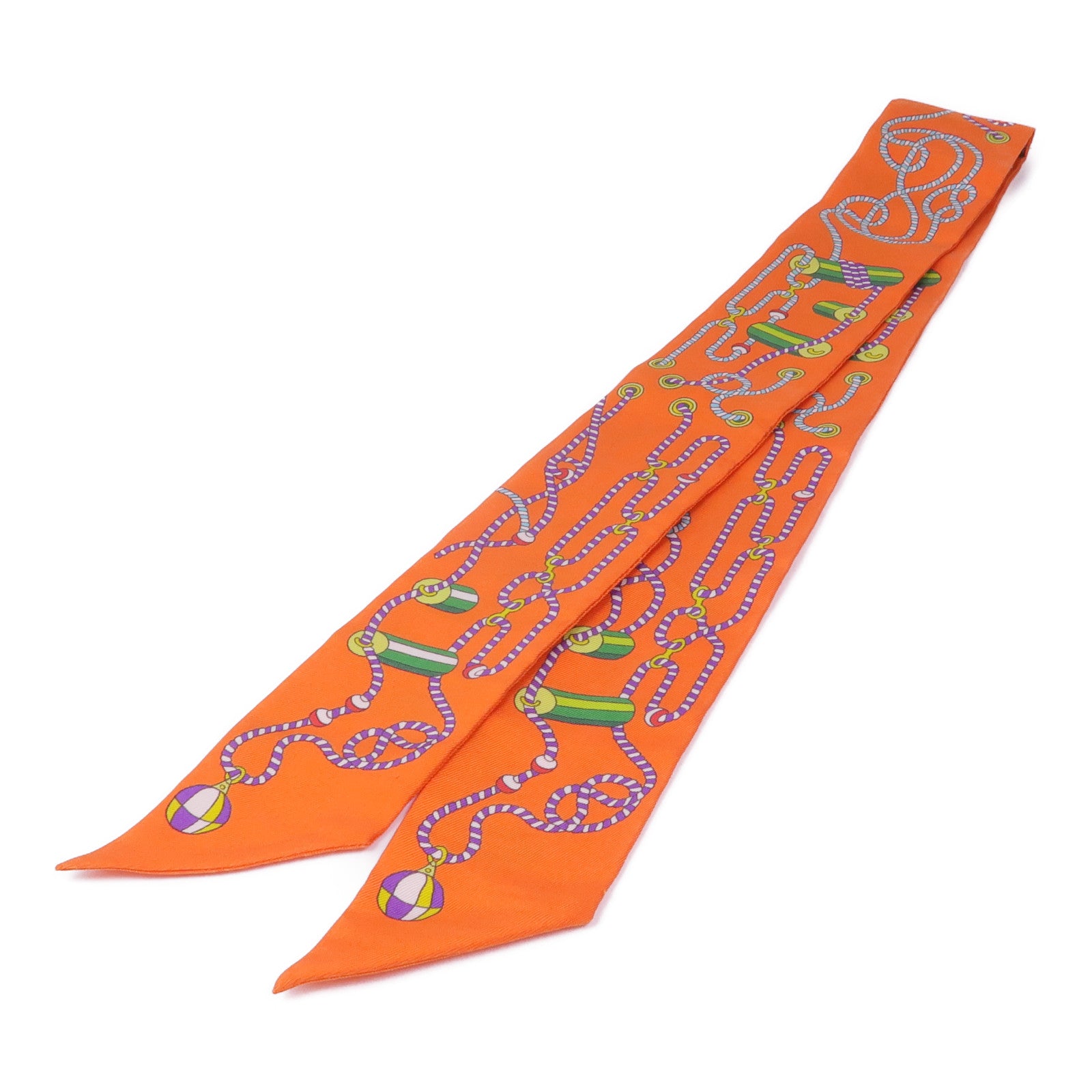 HERMES 絲質Twilly絲巾