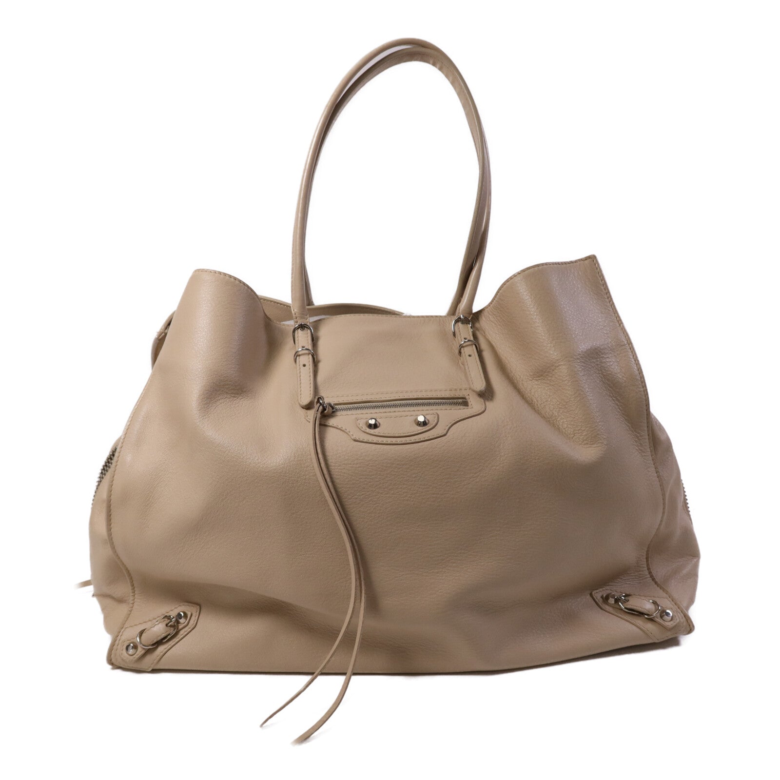 BALENCIAGA 牛皮皮革Papier A4 Zip Around銀扣肩背袋