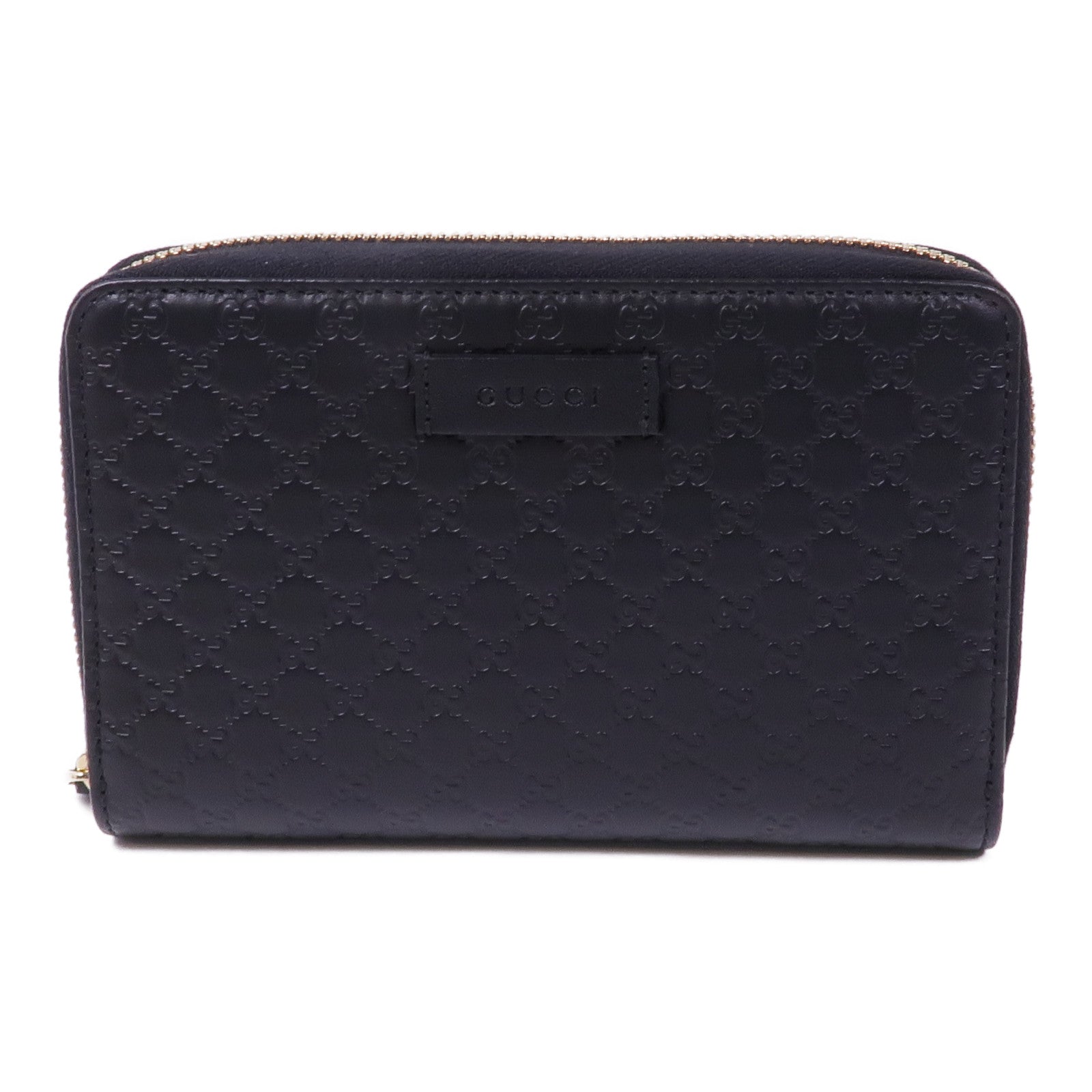 GUCCI 皮革Zipped Wallet金扣長錢包