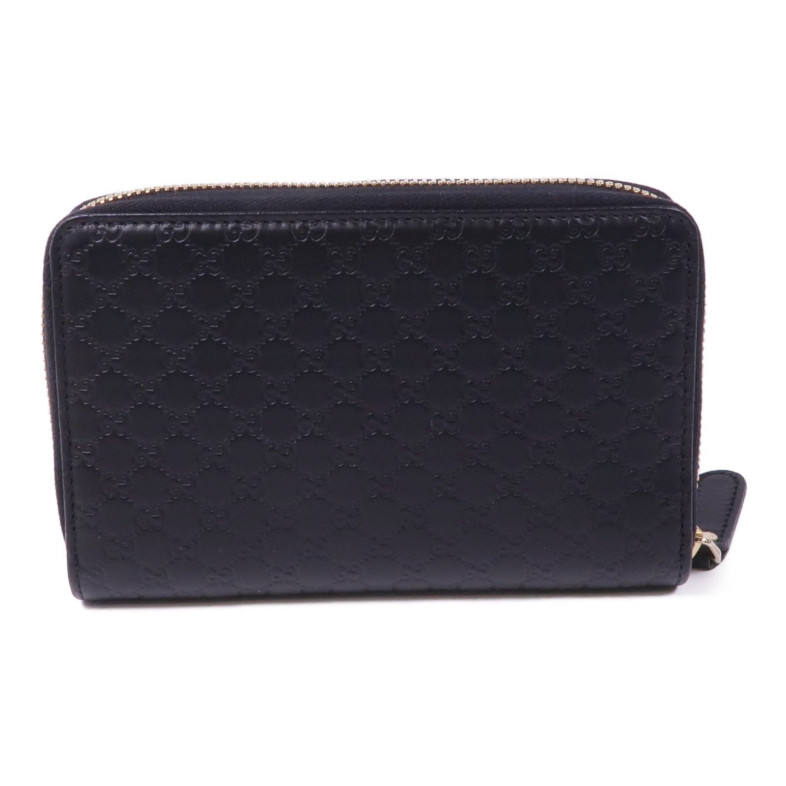 GUCCI 皮革Zipped Wallet金扣長錢包