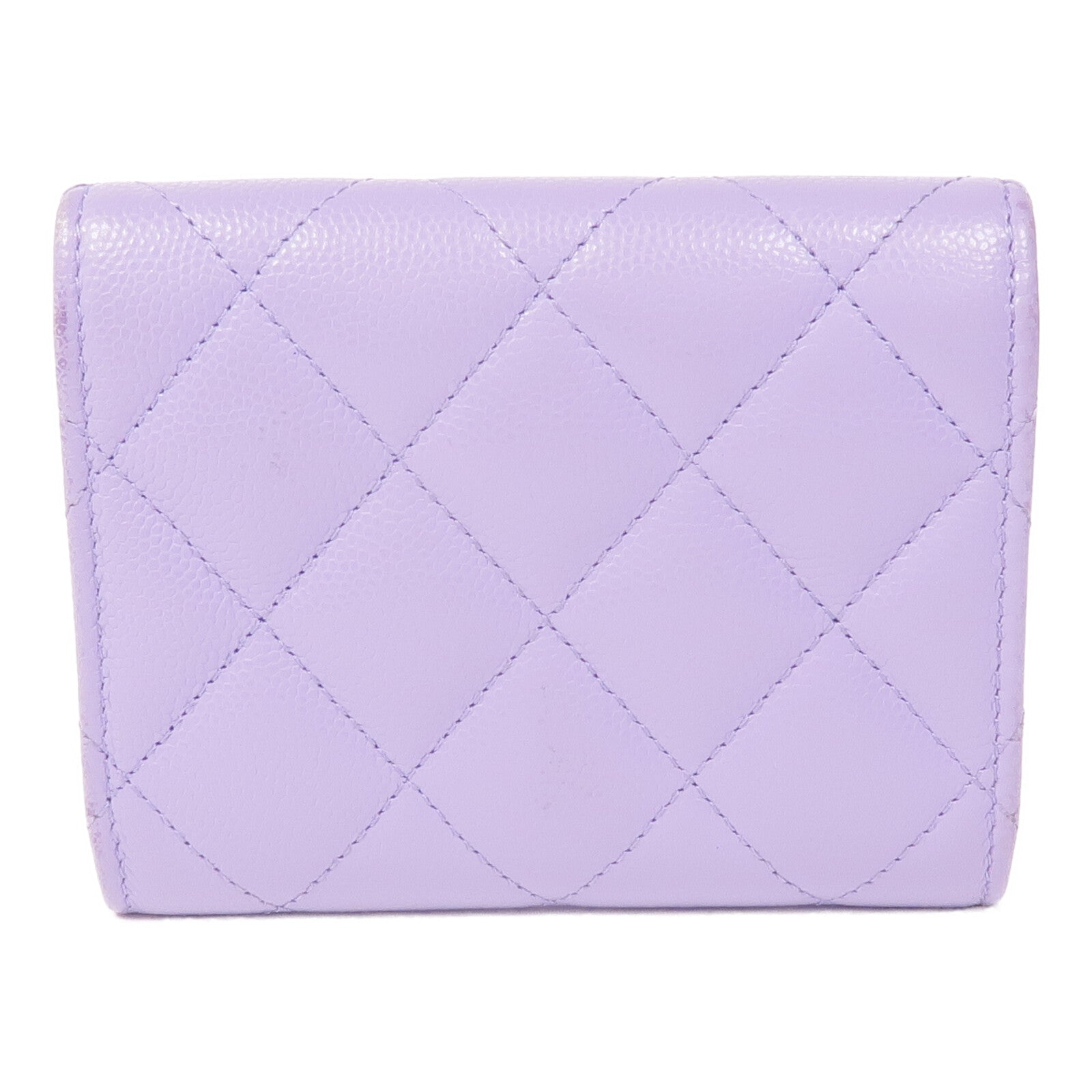 CHANEL 牛皮皮革Wallet金扣錢包