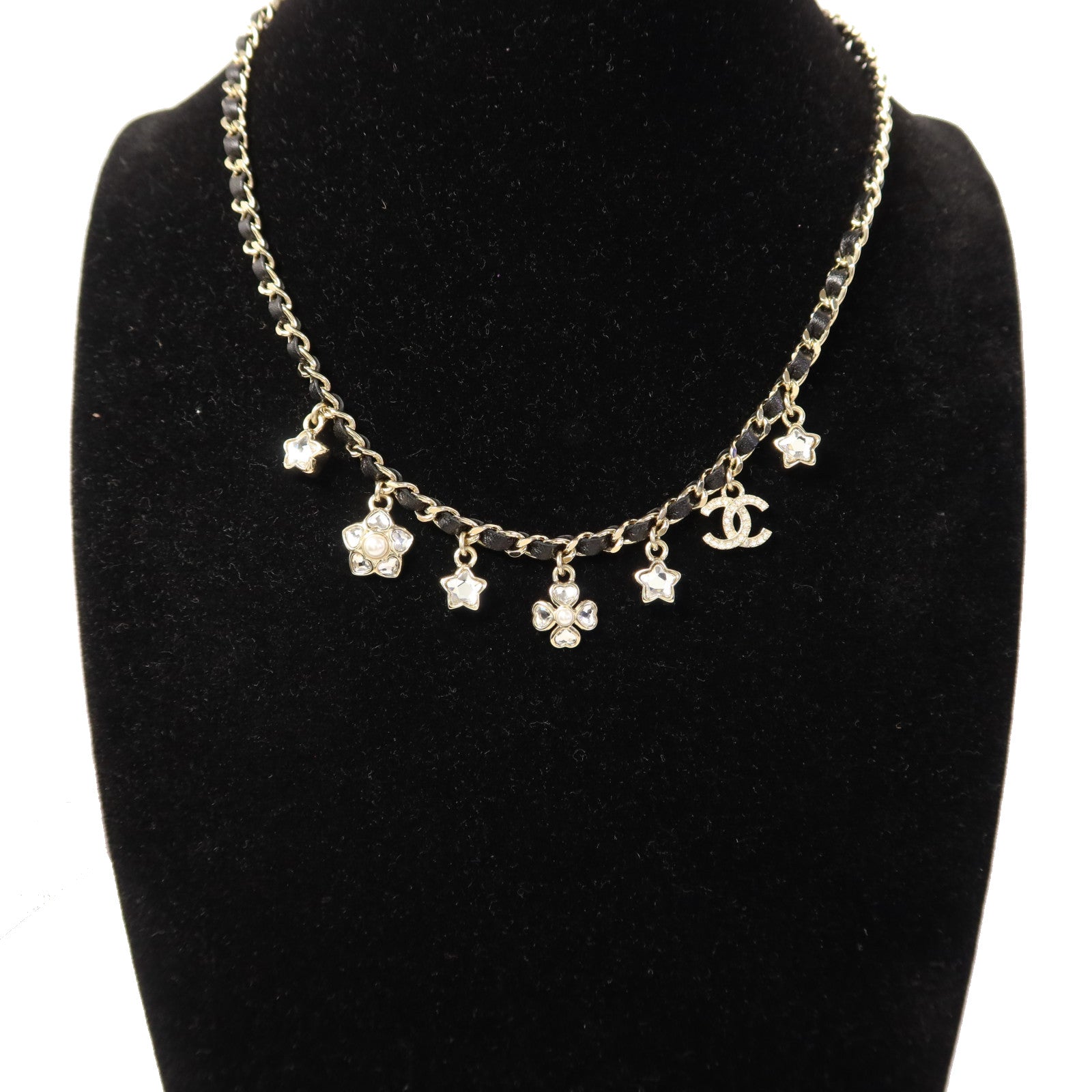 CHANEL 金屬/皮革Necklace項鍊