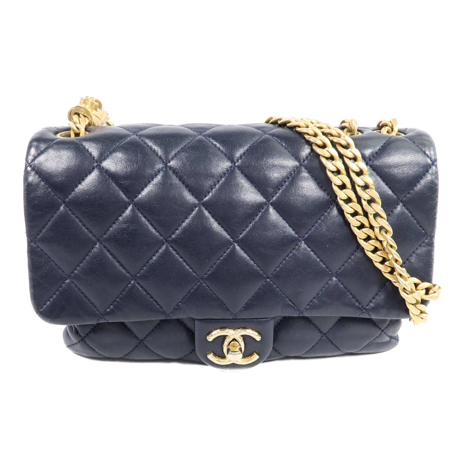 CHANEL 羊皮皮革Chain Shoulder Bag鏈帶肩背袋