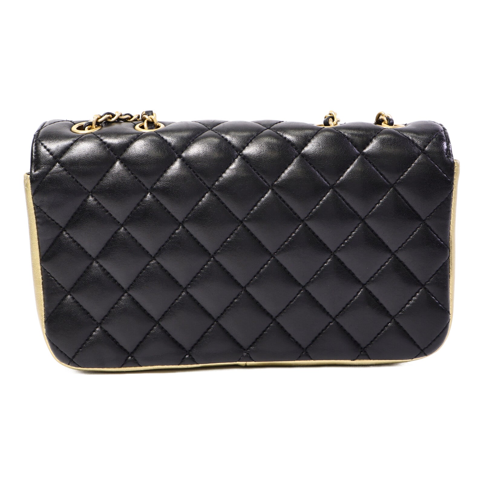 CHANEL 羊皮皮革CC Chic Double鏈帶肩背袋
