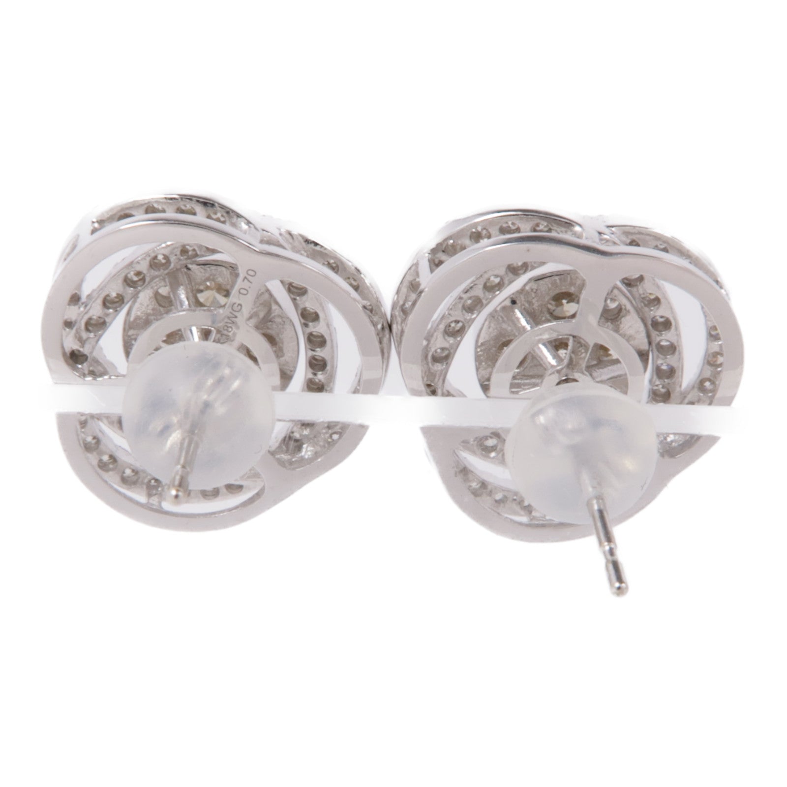 JEWELRY Diamond Earrings 18K White Gold