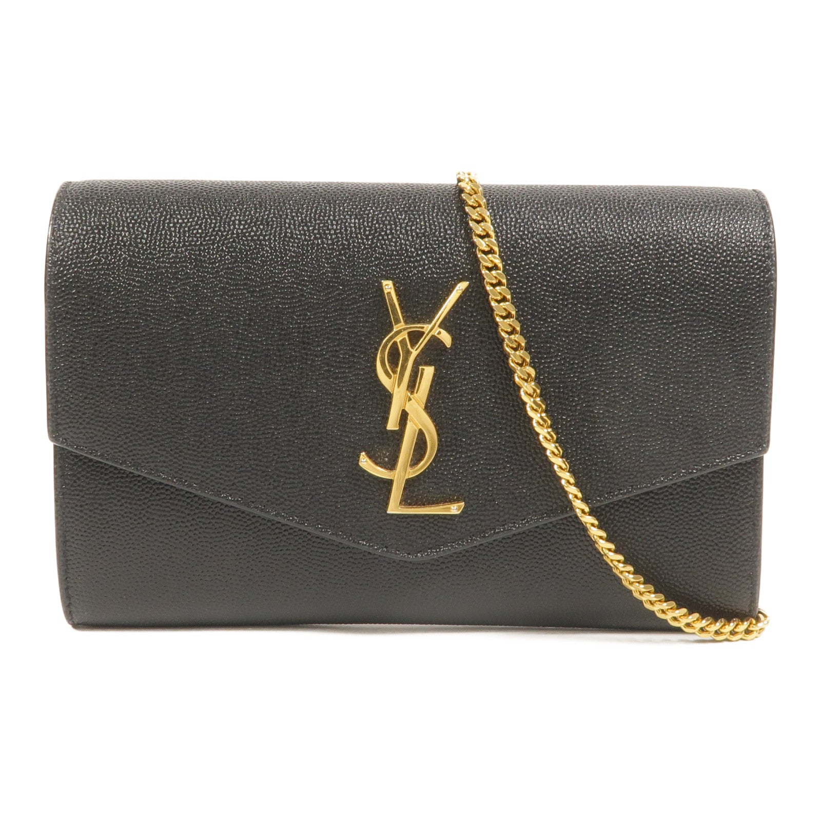 SAINT LAURENT 牛皮皮革Uptown Chain Wallet鏈帶肩背袋