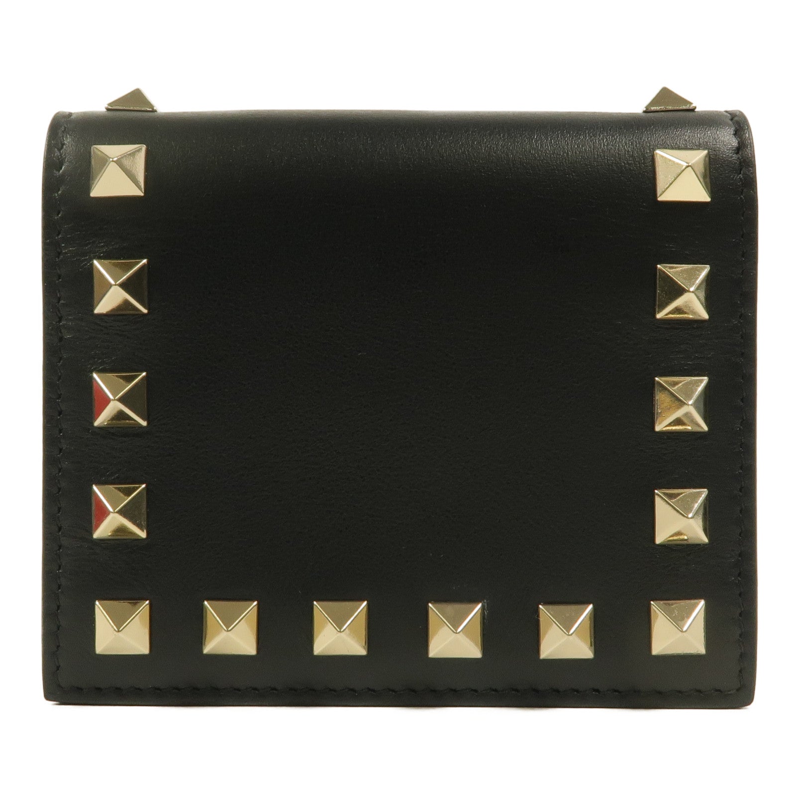 Valentino 牛皮皮革Rockstud Card Case卡片套