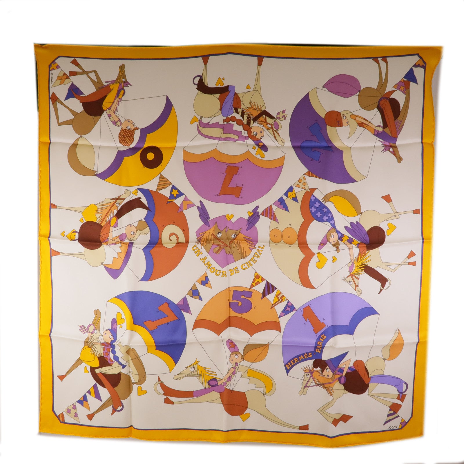 HERMES 【激減優惠】絲質Carre 65絲巾
