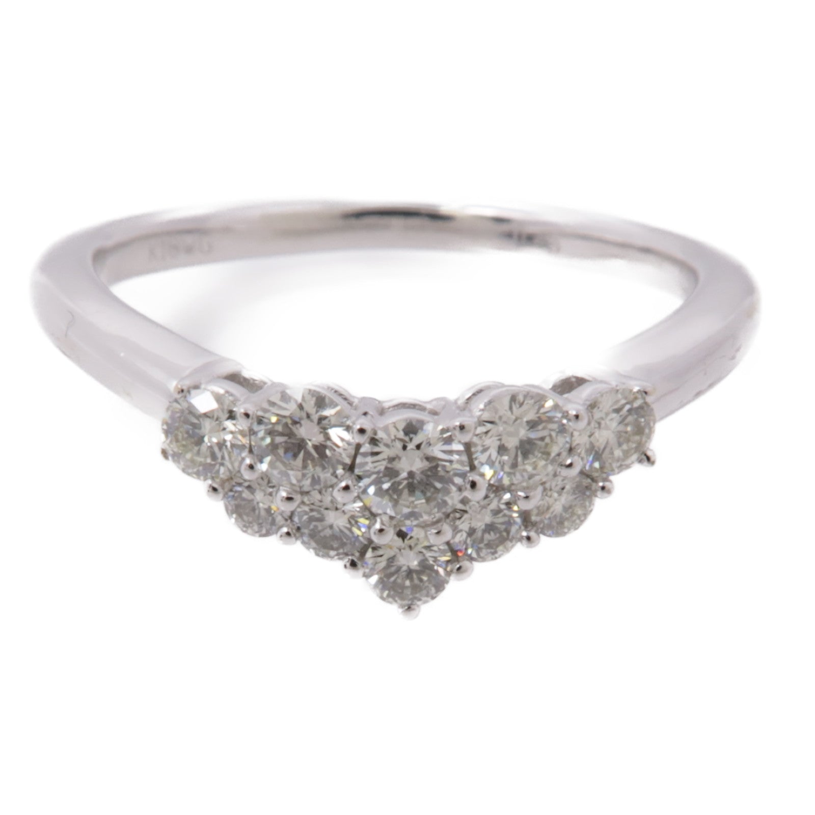 JEWELRY【激減優惠】 18K白金Diamond Ring鑽石戒指US#7.5