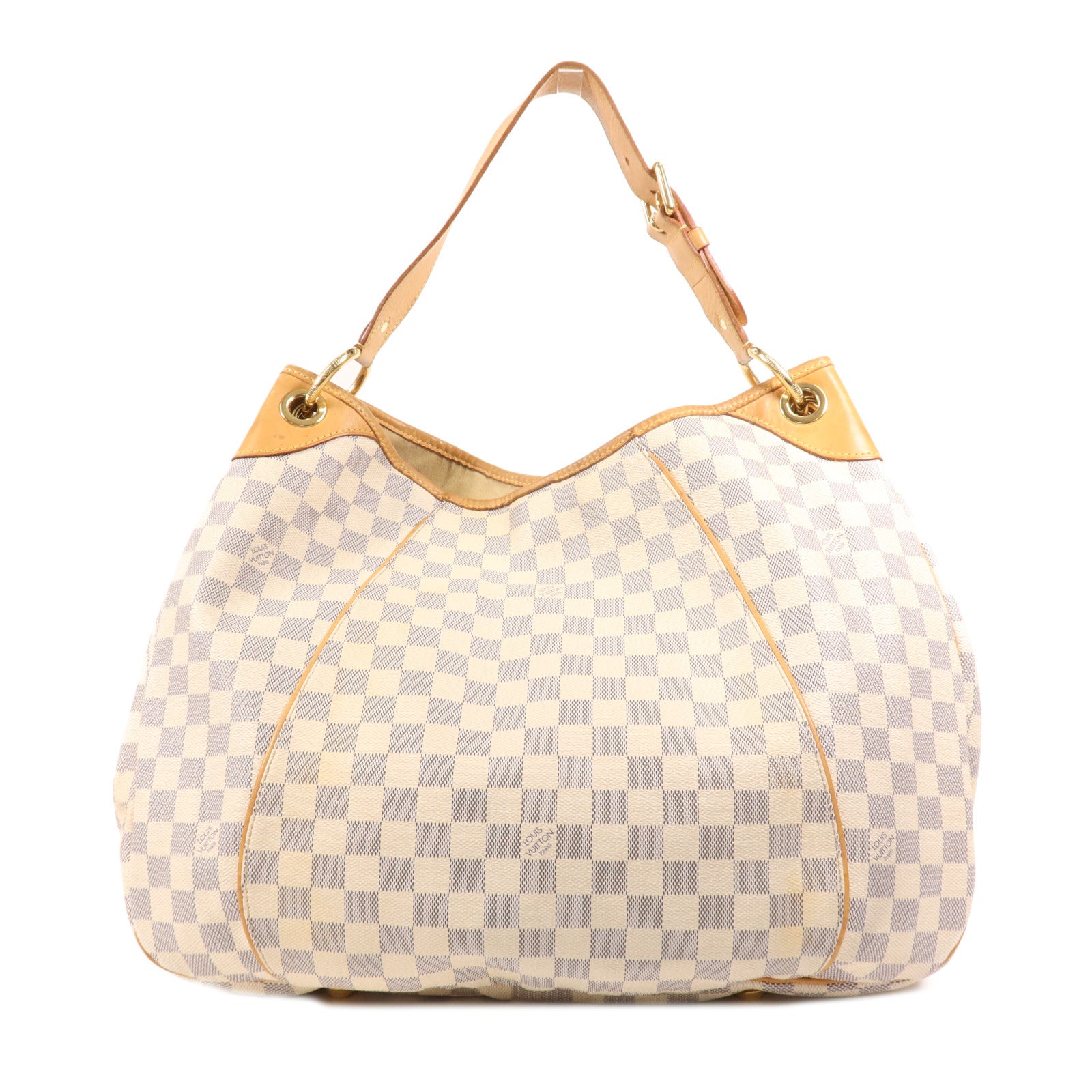 LOUIS VUITTON Damier Azur Galliera GM金扣肩背袋