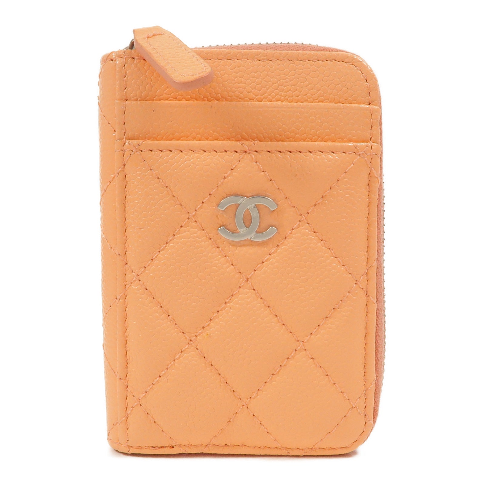 CHANEL 牛皮皮革Classic Zipped Card Case卡片套