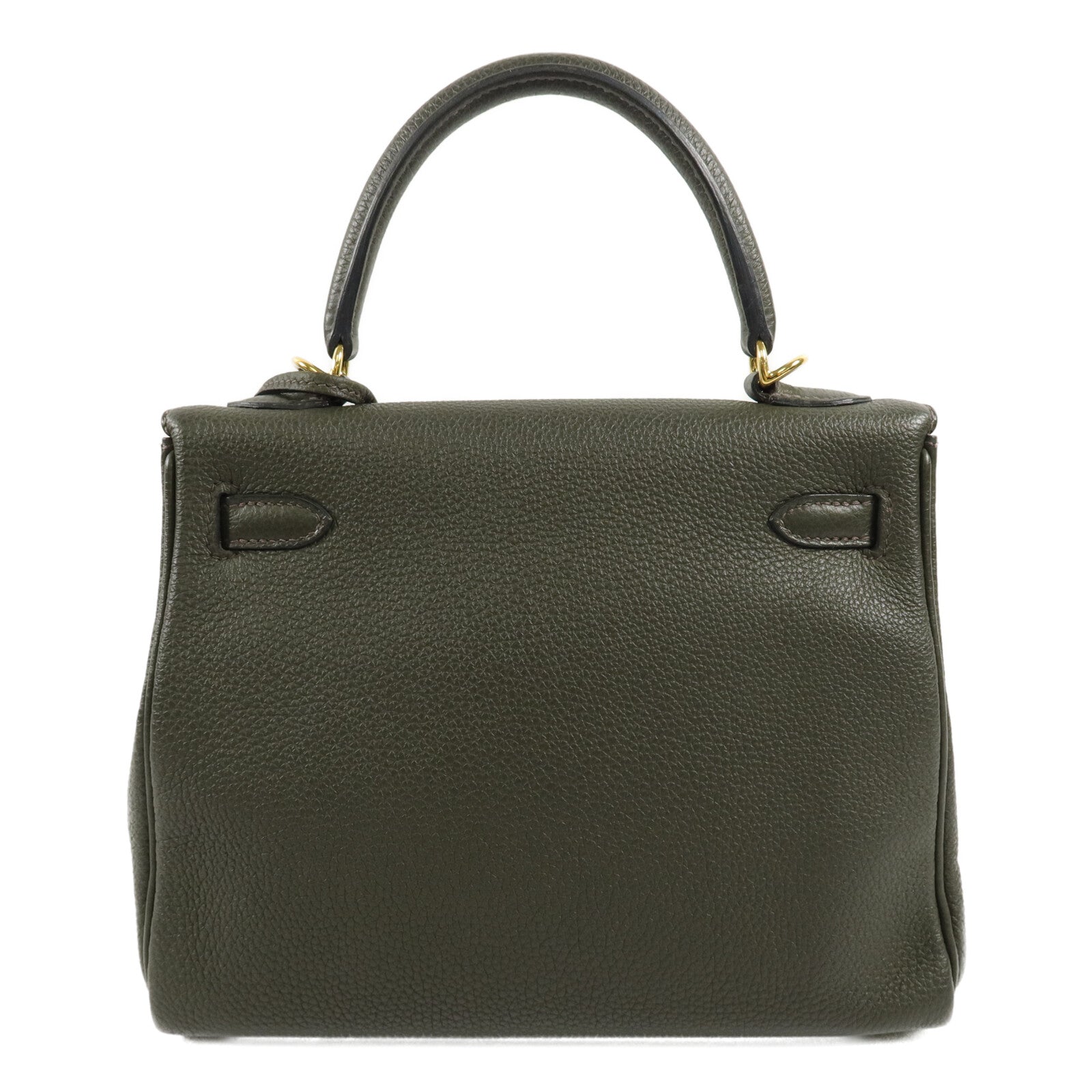 HERMES 皮革Kelly 25手挽肩背兩用袋Vert De Gris
