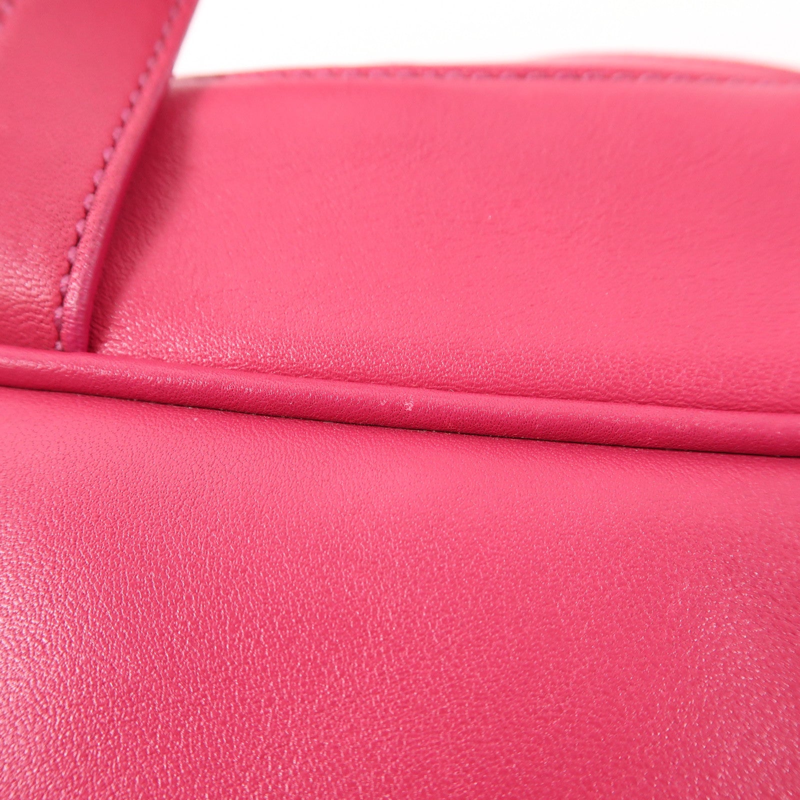 COACH 牛皮皮革Handbag銀扣手挽袋