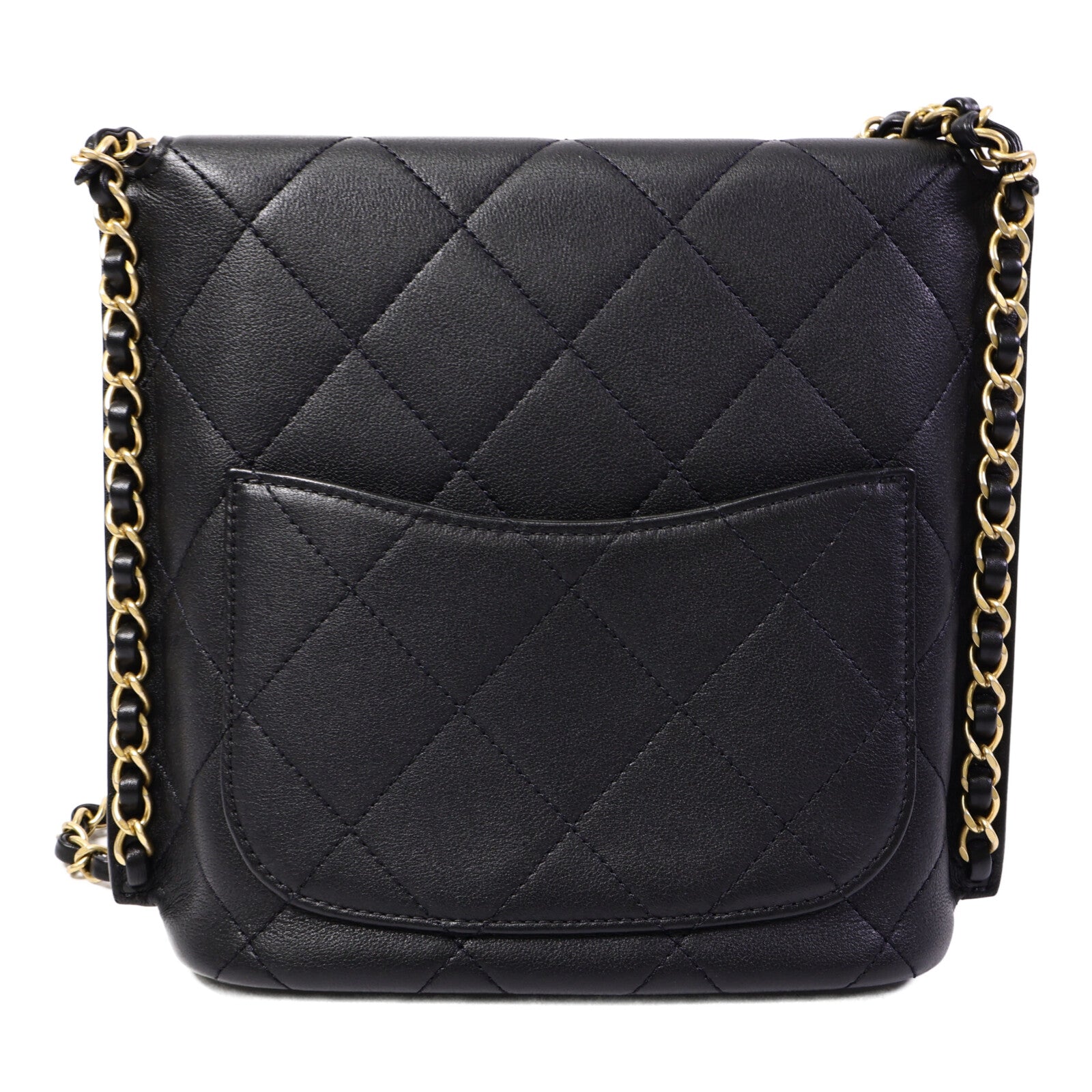 CHANEL 牛皮皮革Chain Shoulder Bag鏈帶肩背袋