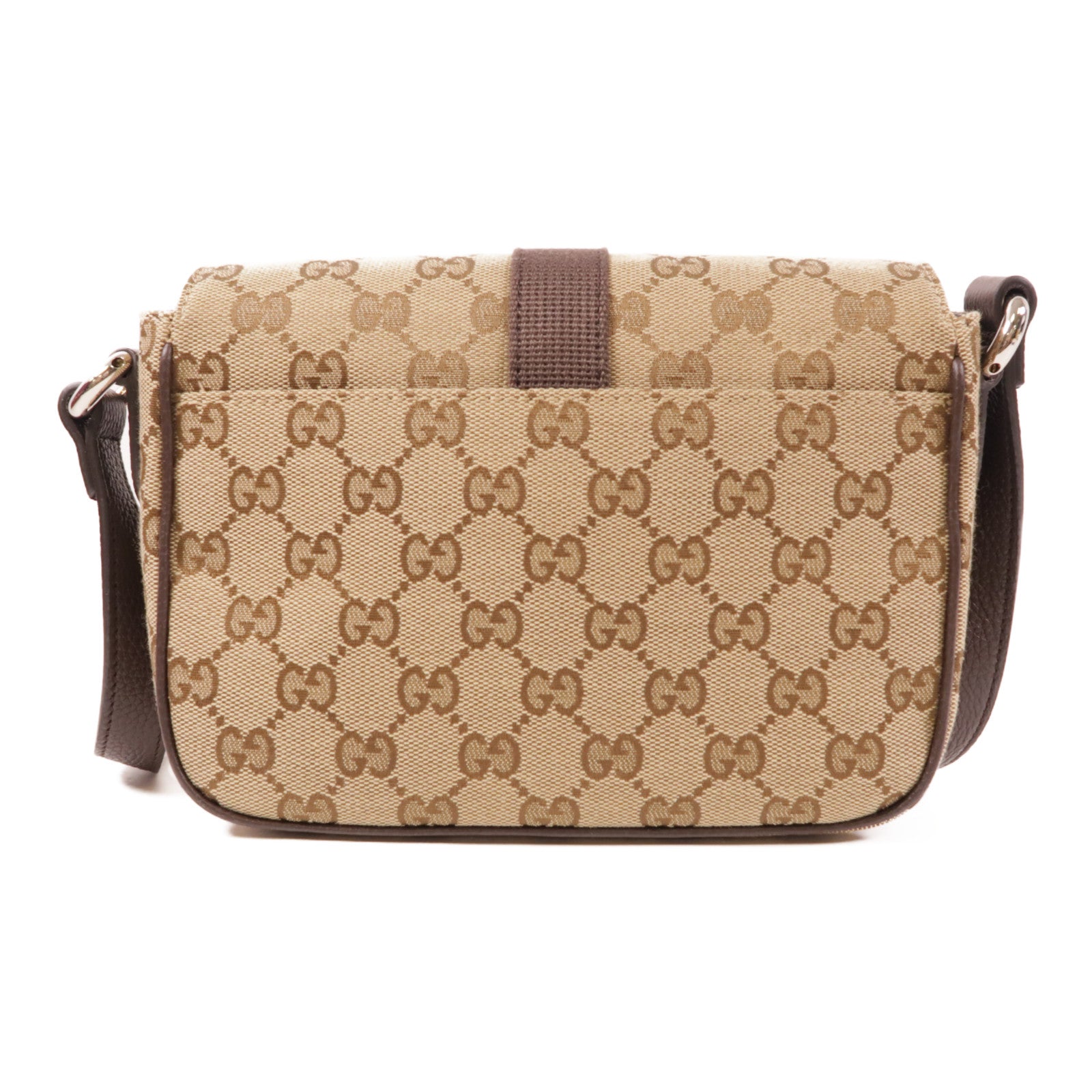 GUCCI 【激減優惠】帆布Mini GG Crossbody Bag銀扣肩背袋
