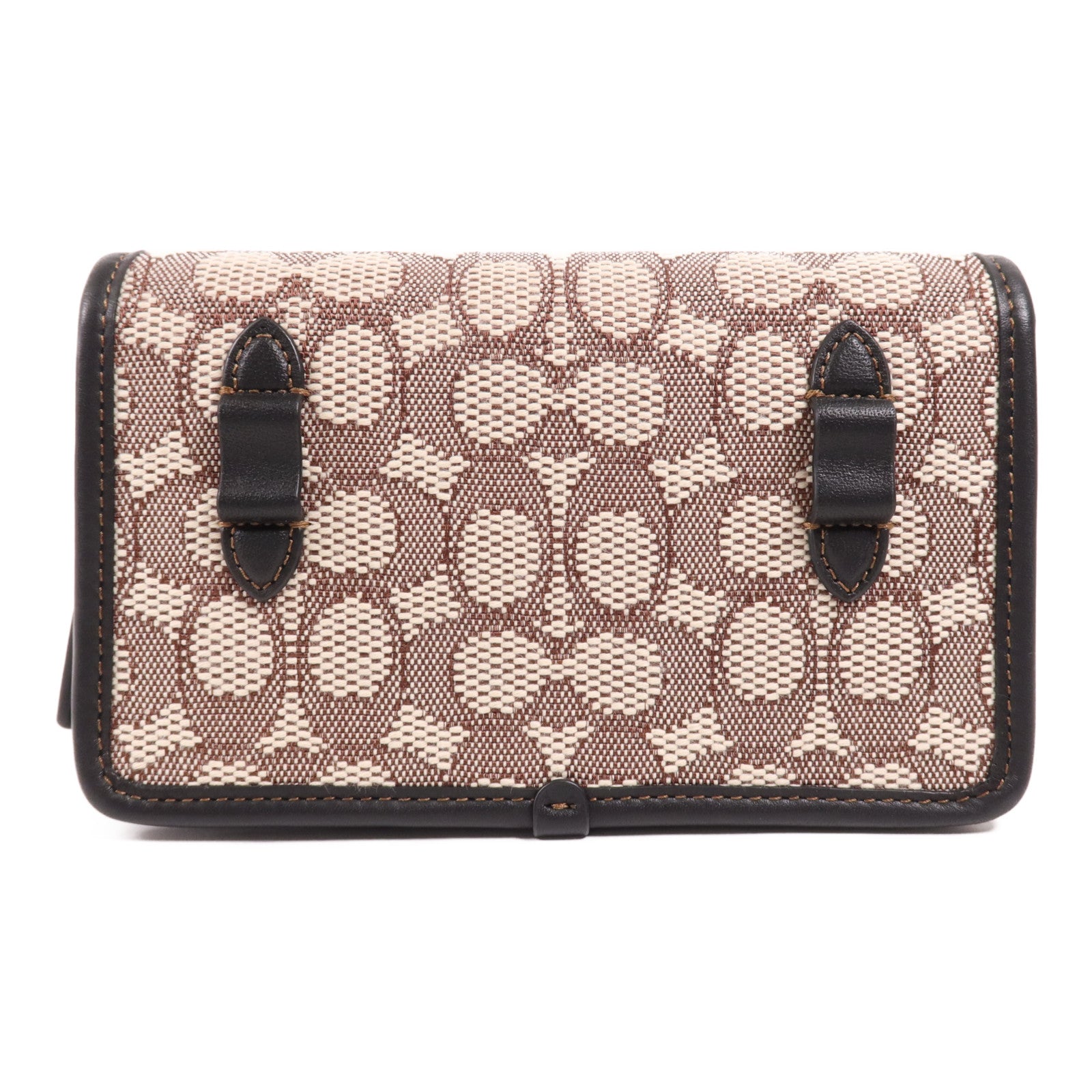 COACH 帆布Shoulder Bag銀扣肩背袋