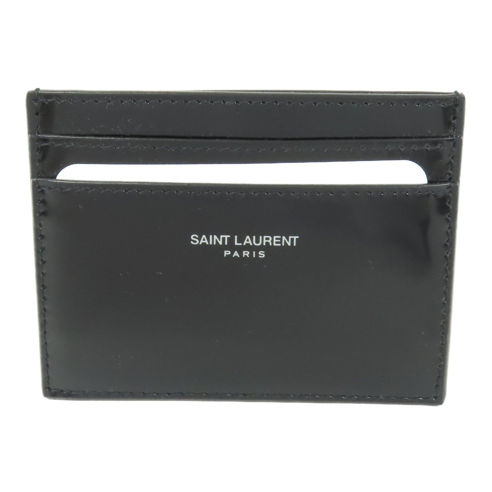 SAINT LAURENT YSL Card Case Patent Leather Black