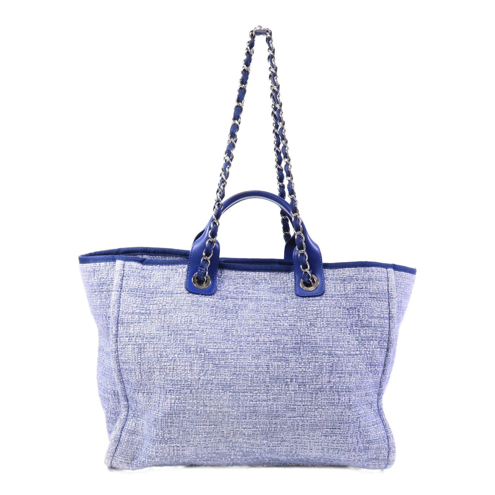 CHANEL 帆布Deauville Tote Bag手挽肩背兩用袋