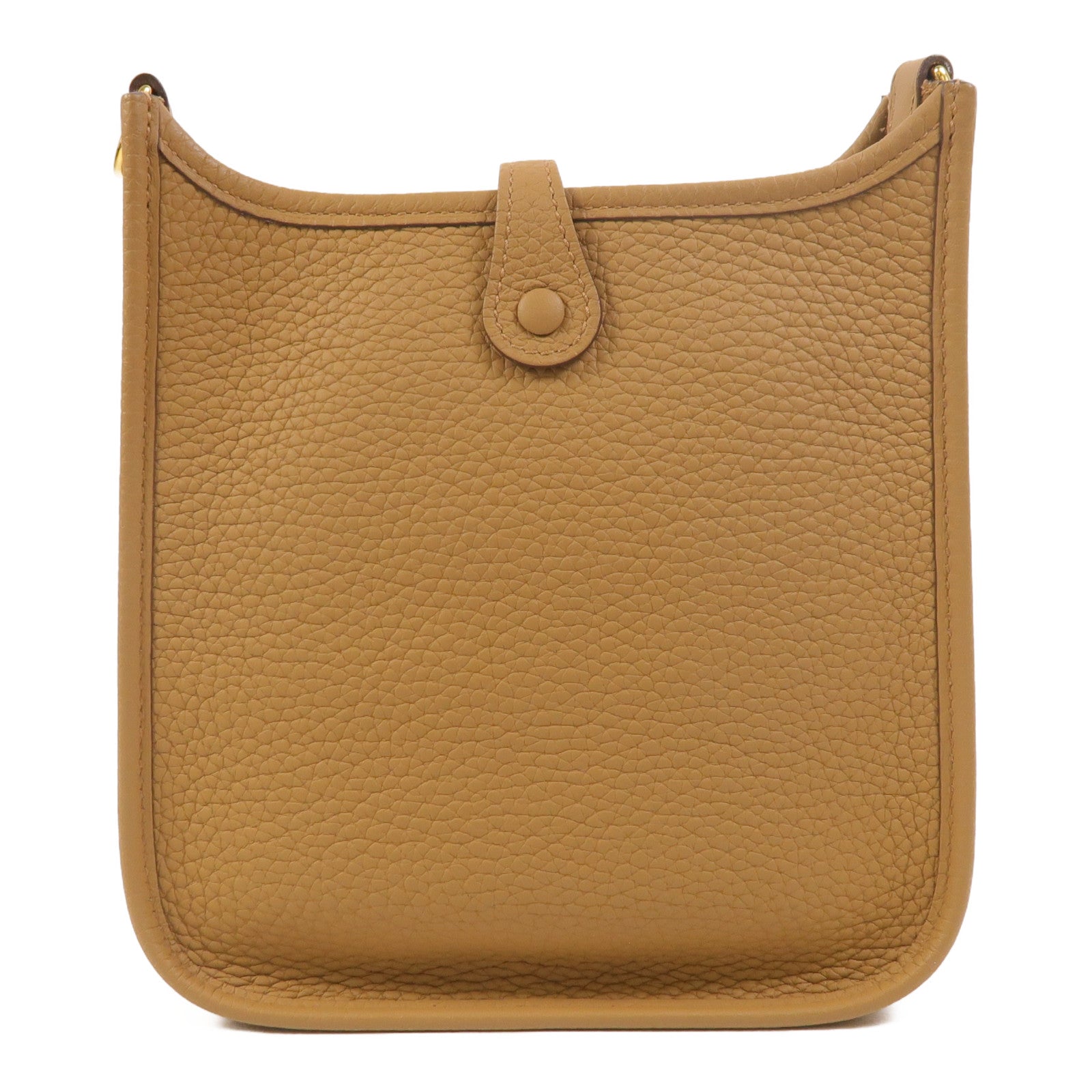 HERMES Clemence皮革Evelyne TPM肩背袋Biscuit