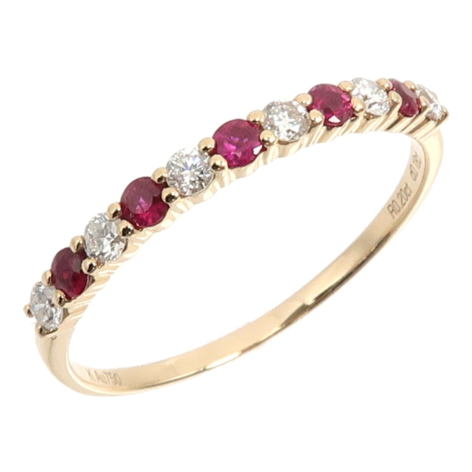 JEWELRY 18K玫瑰金Ruby Diamond Ring紅寶石鑽石戒指