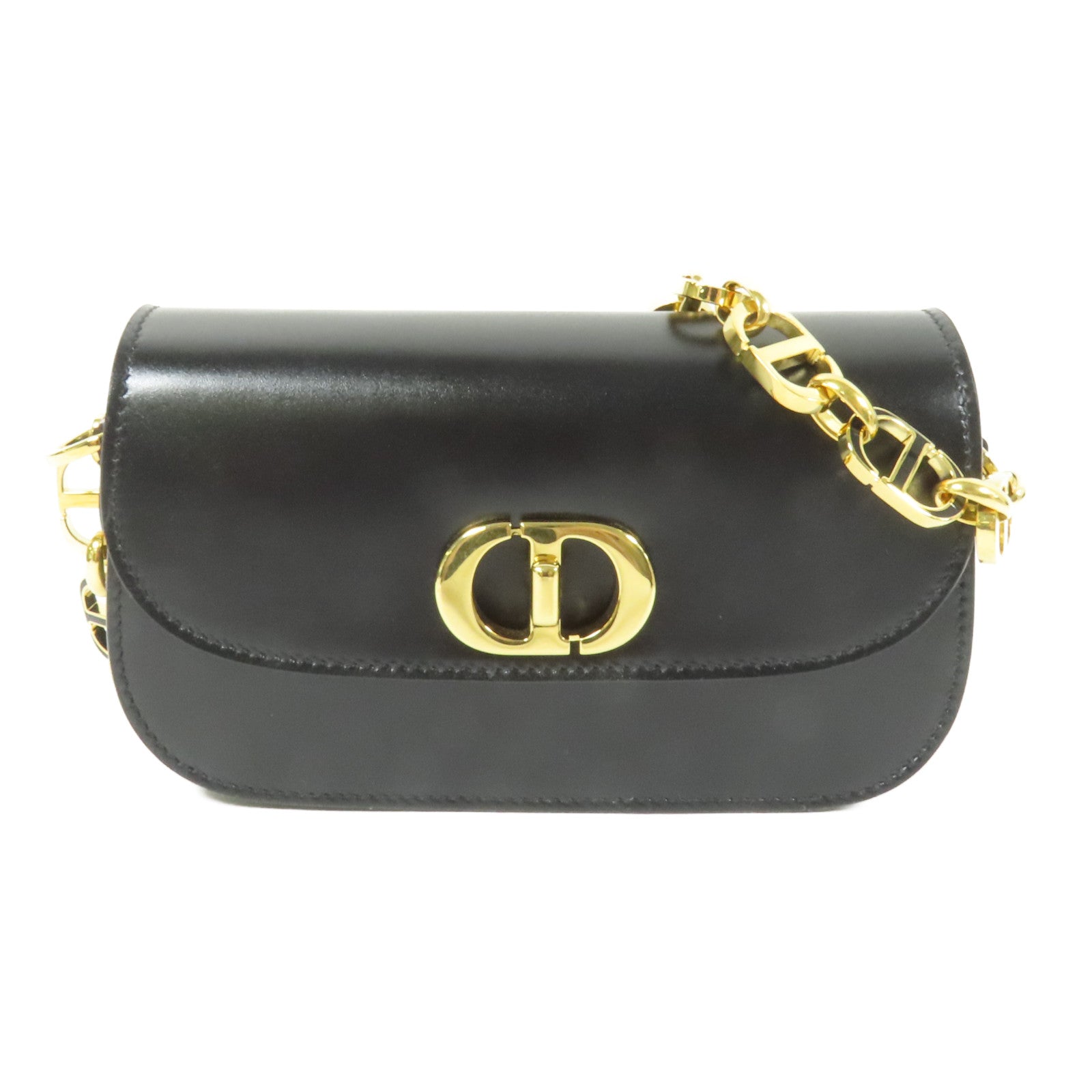Dior 牛皮皮革Small 30 Montaigue Avenut Bag金扣肩背袋
