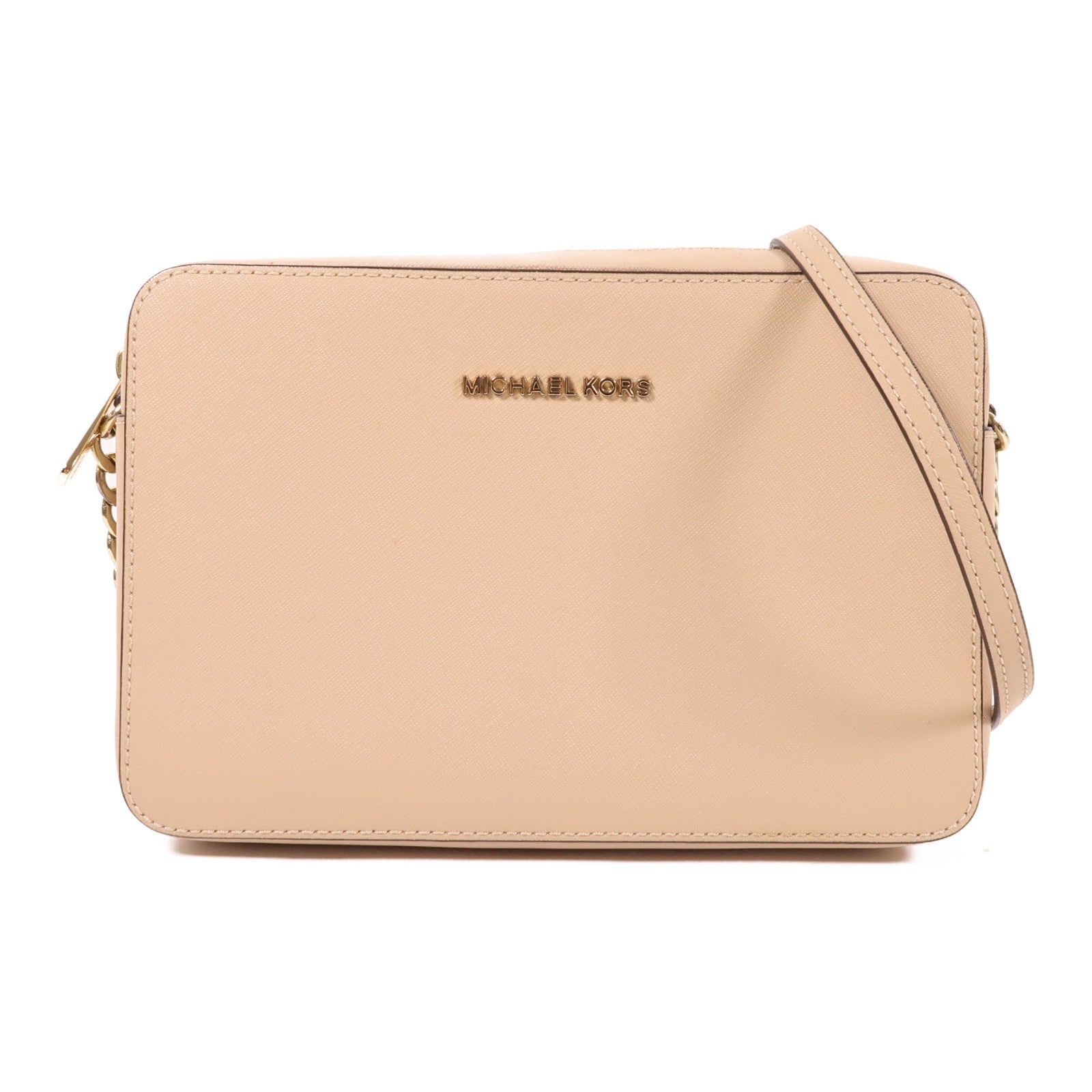 Michael Kors GHW Shoulder Bag Calfskin Leather