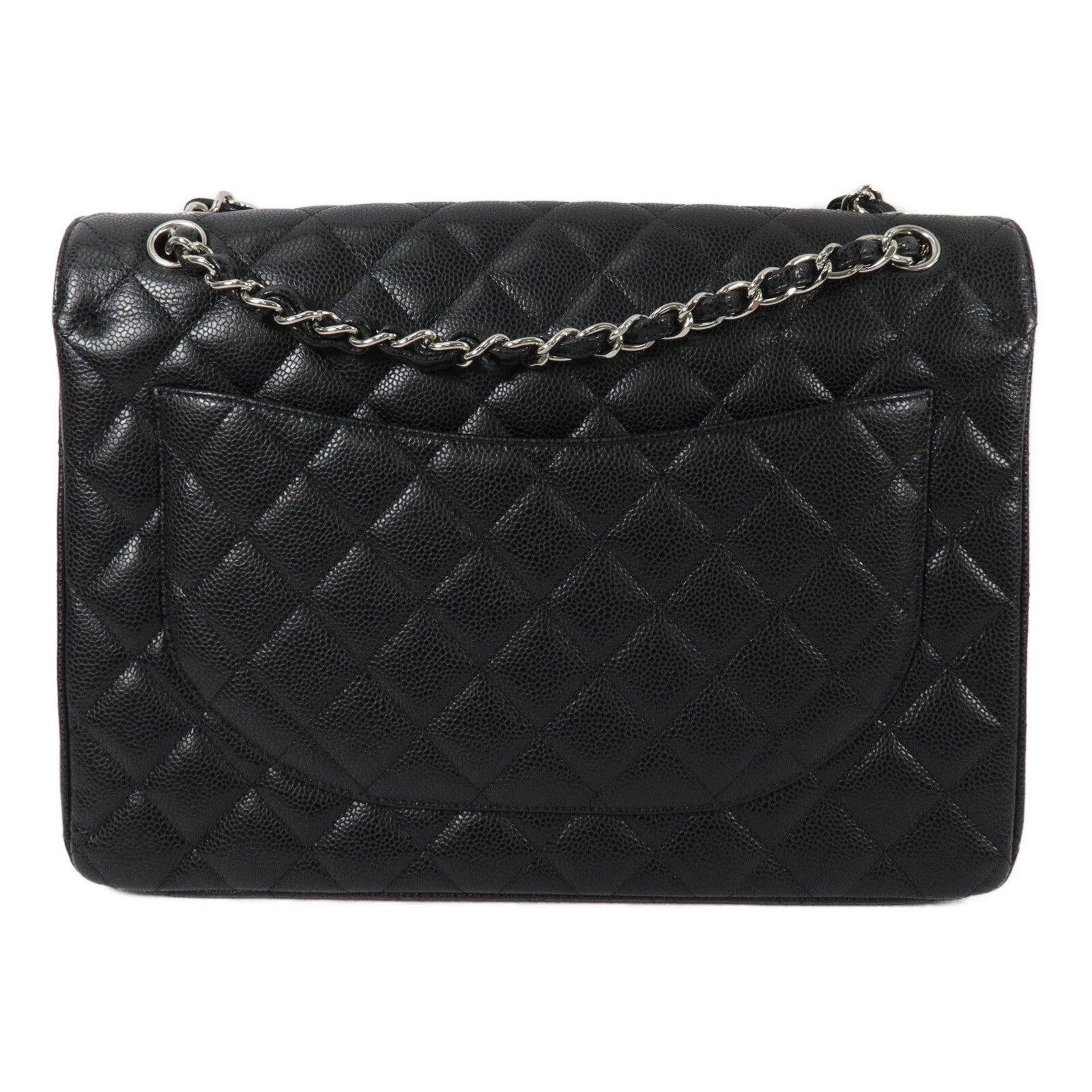 CHANEL 牛皮皮革Maxi Classic鏈帶肩背袋