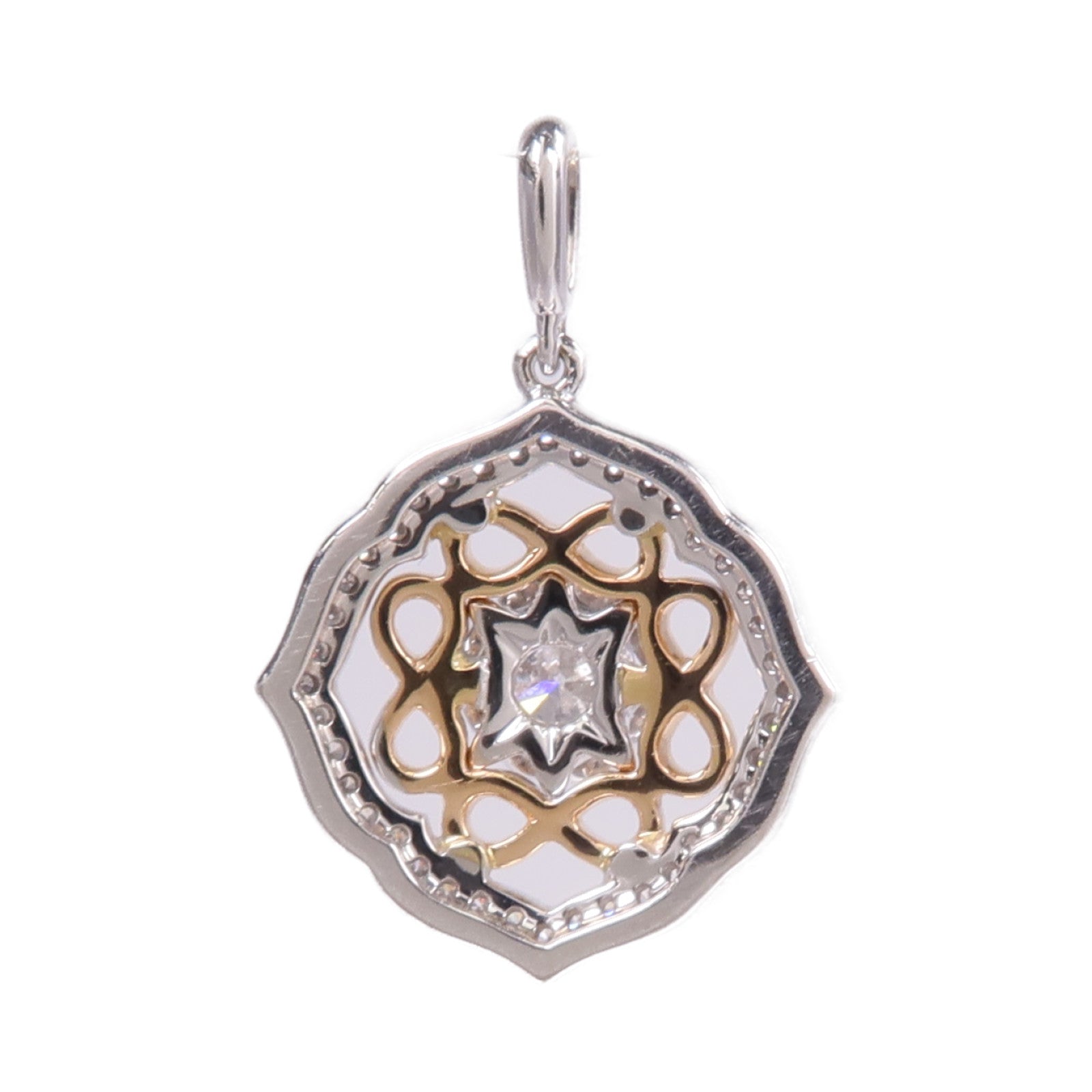 JEWELRY 【激減優惠】18K黃金/白金Diamond Pendant Top鑽石吊墜