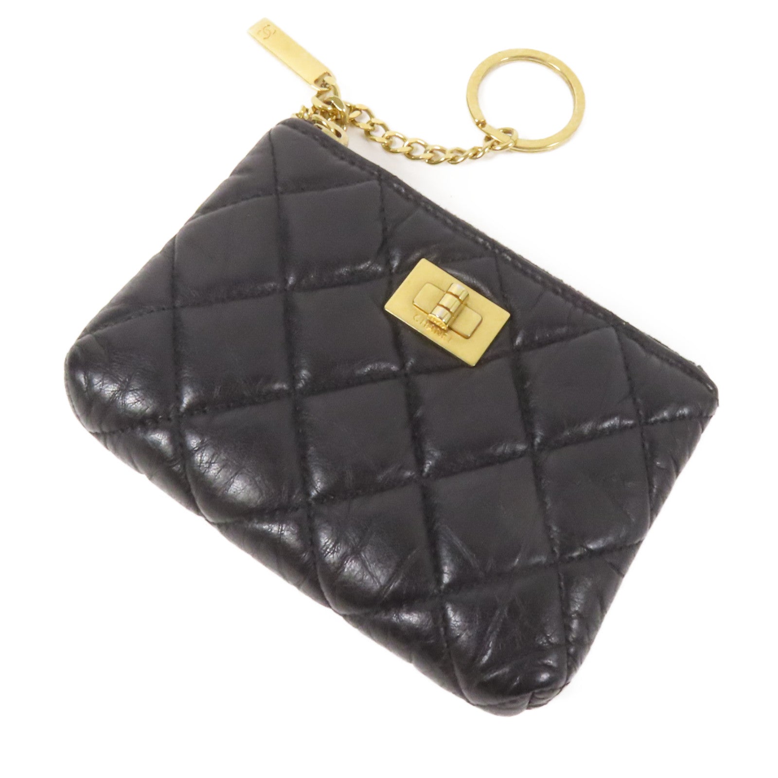 CHANEL 牛皮皮革2.55 Coin Case金扣零錢包