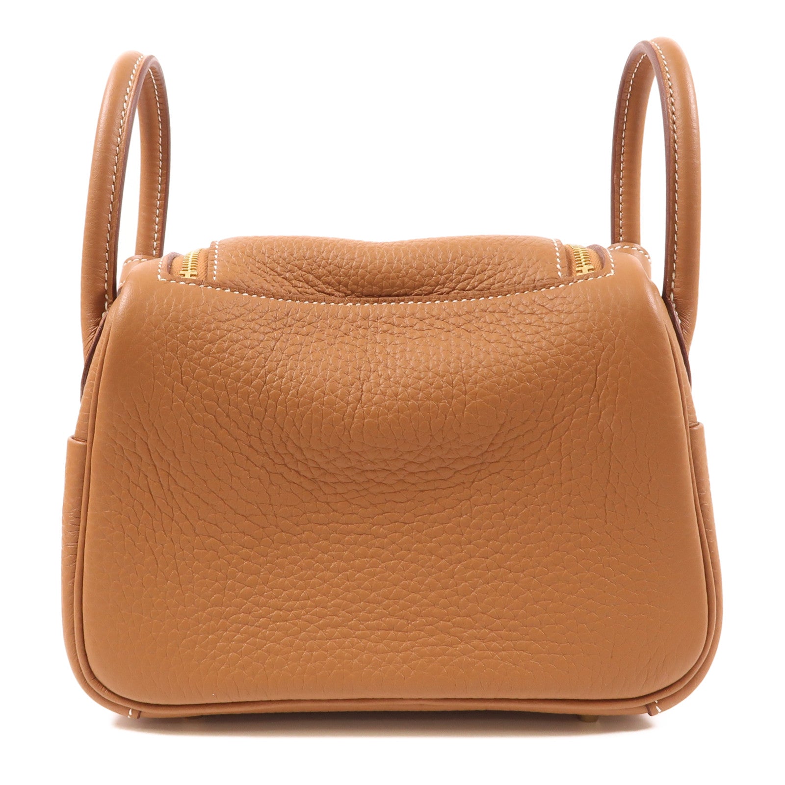 HERMES Clemence皮革Mini Lindy金扣手挽肩背兩用袋