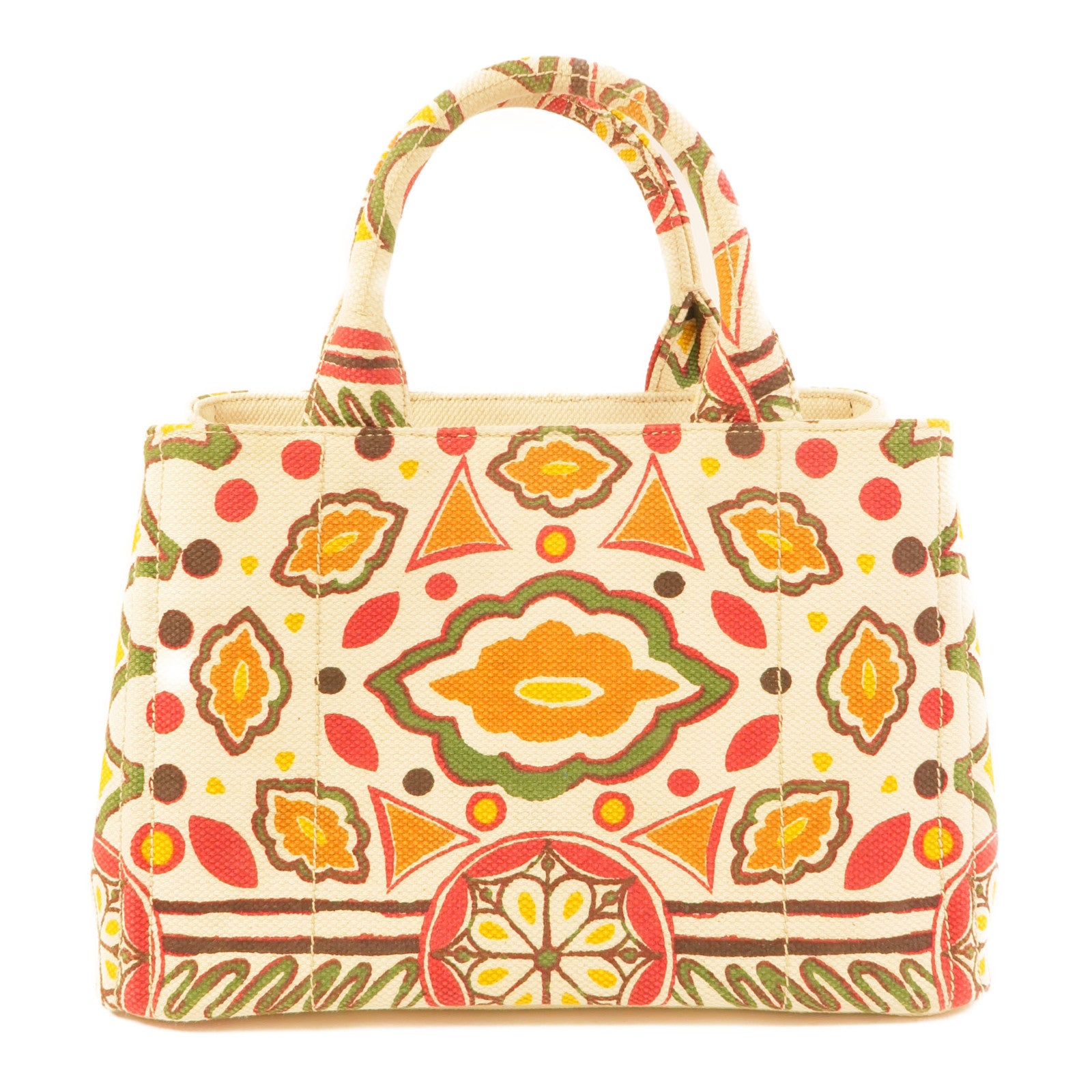 PRADA 帆布Canapa Joy手挽肩背兩用袋