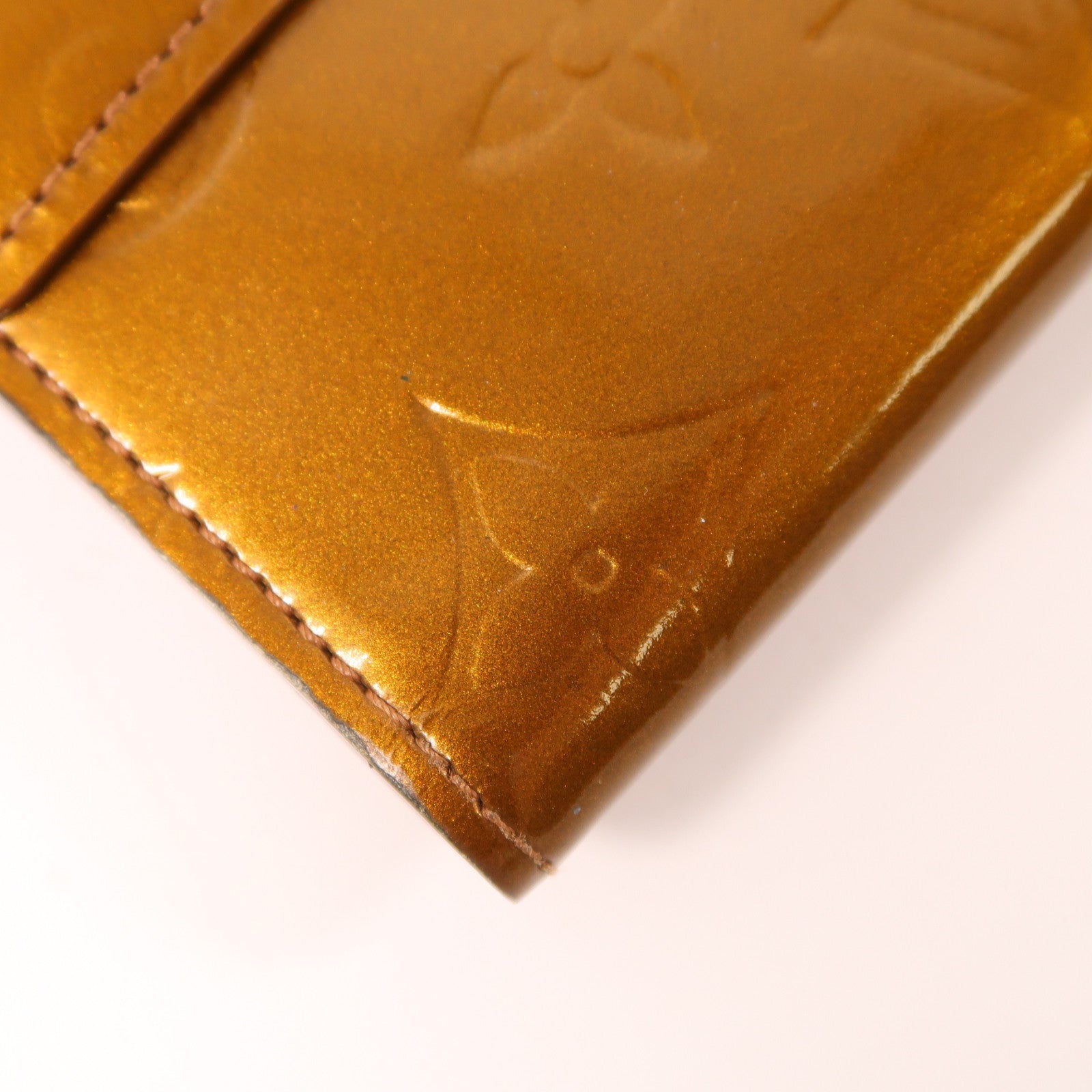 LOUIS VUITTON 【激減優惠】Vernis Long Wallet金扣長錢包啡色