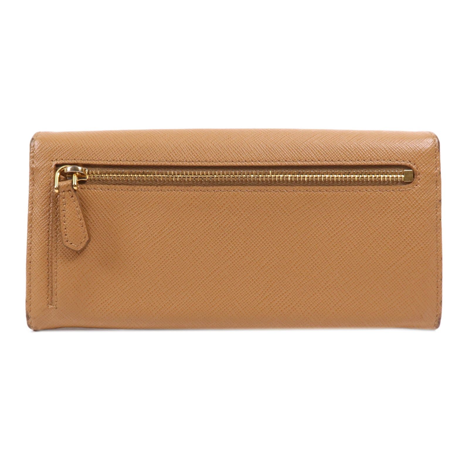 PRADA 牛皮皮革Long Wallet金扣長錢包