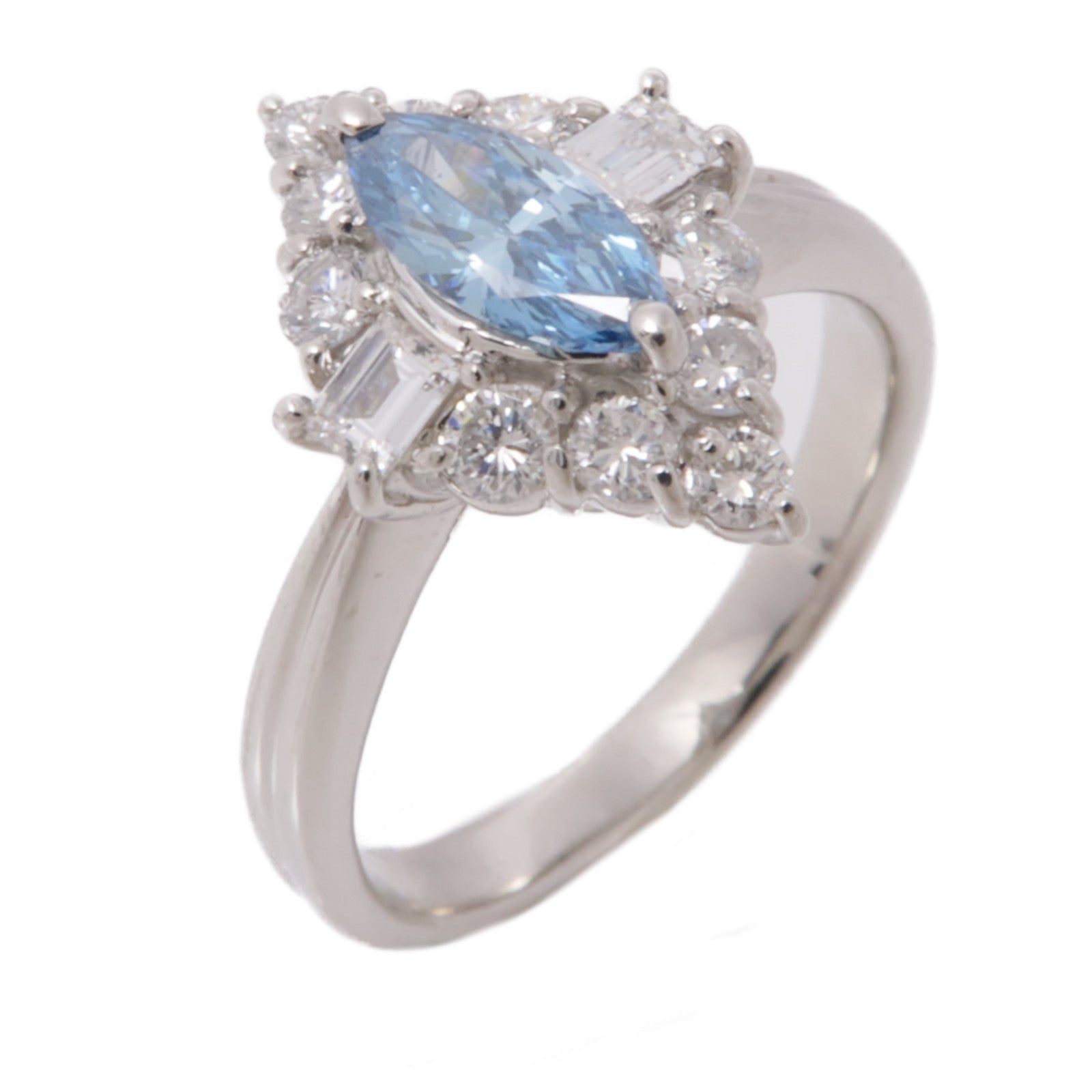 JEWELRY 【激減優惠】PT900鉑金Treat Diamond Ring鑽石戒指US#5.5