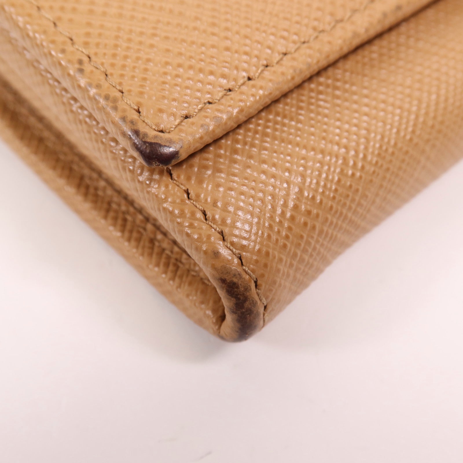 PRADA 牛皮皮革Long Wallet金扣長錢包