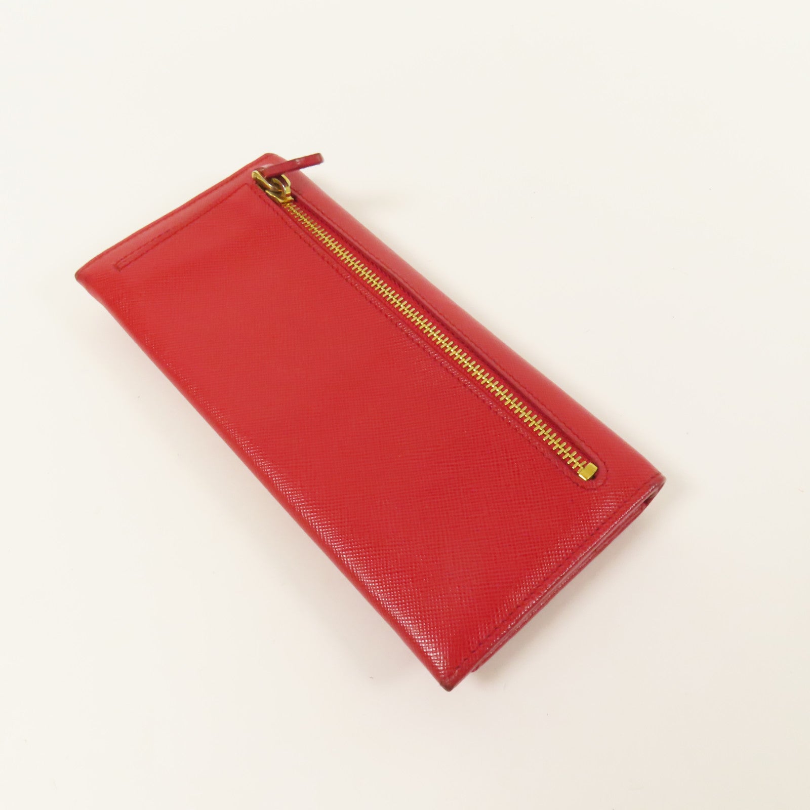 PRADA Saffiano皮革Long Wallet金扣長錢包