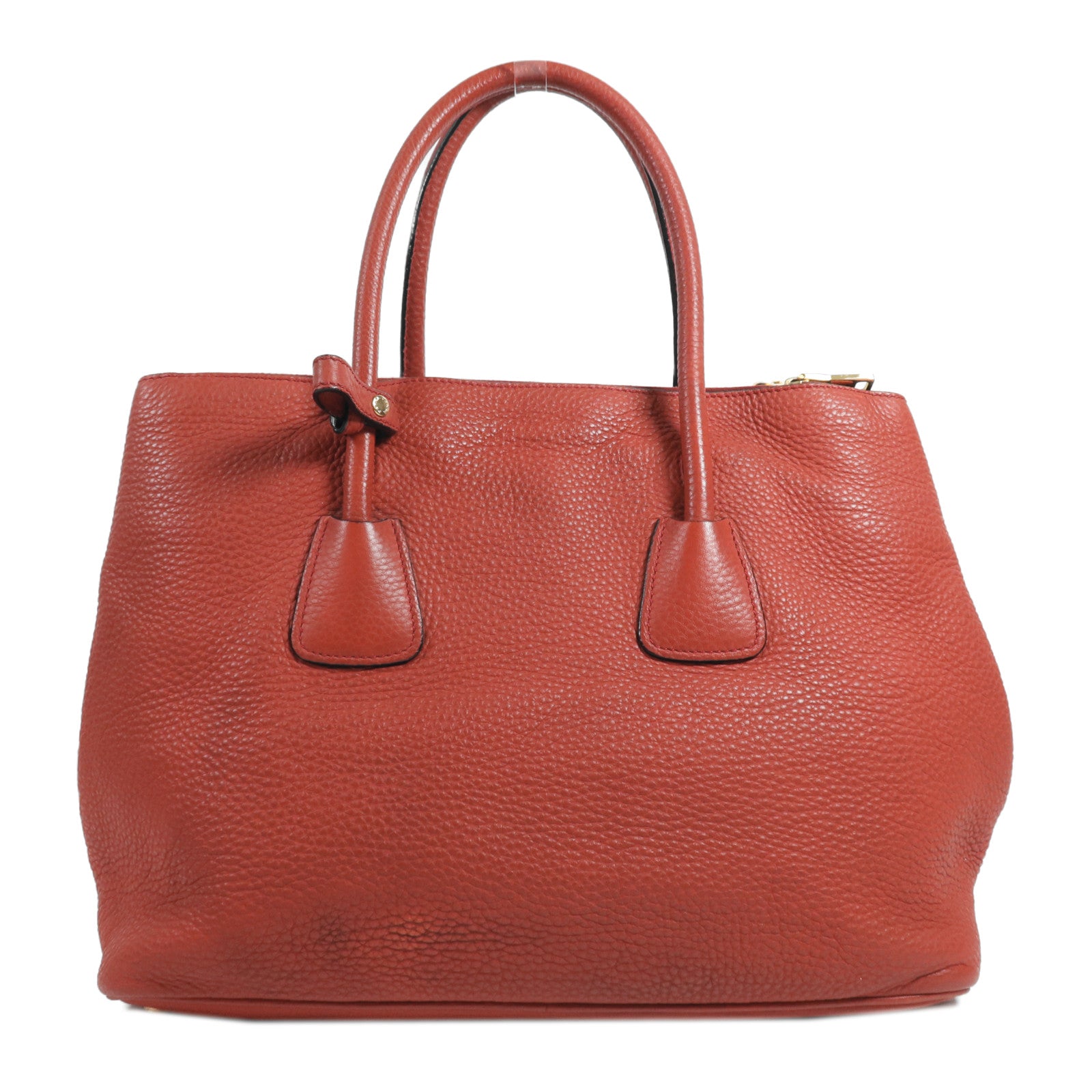 PRADA 牛皮皮革Shoulder Bag金扣手挽肩背兩用袋