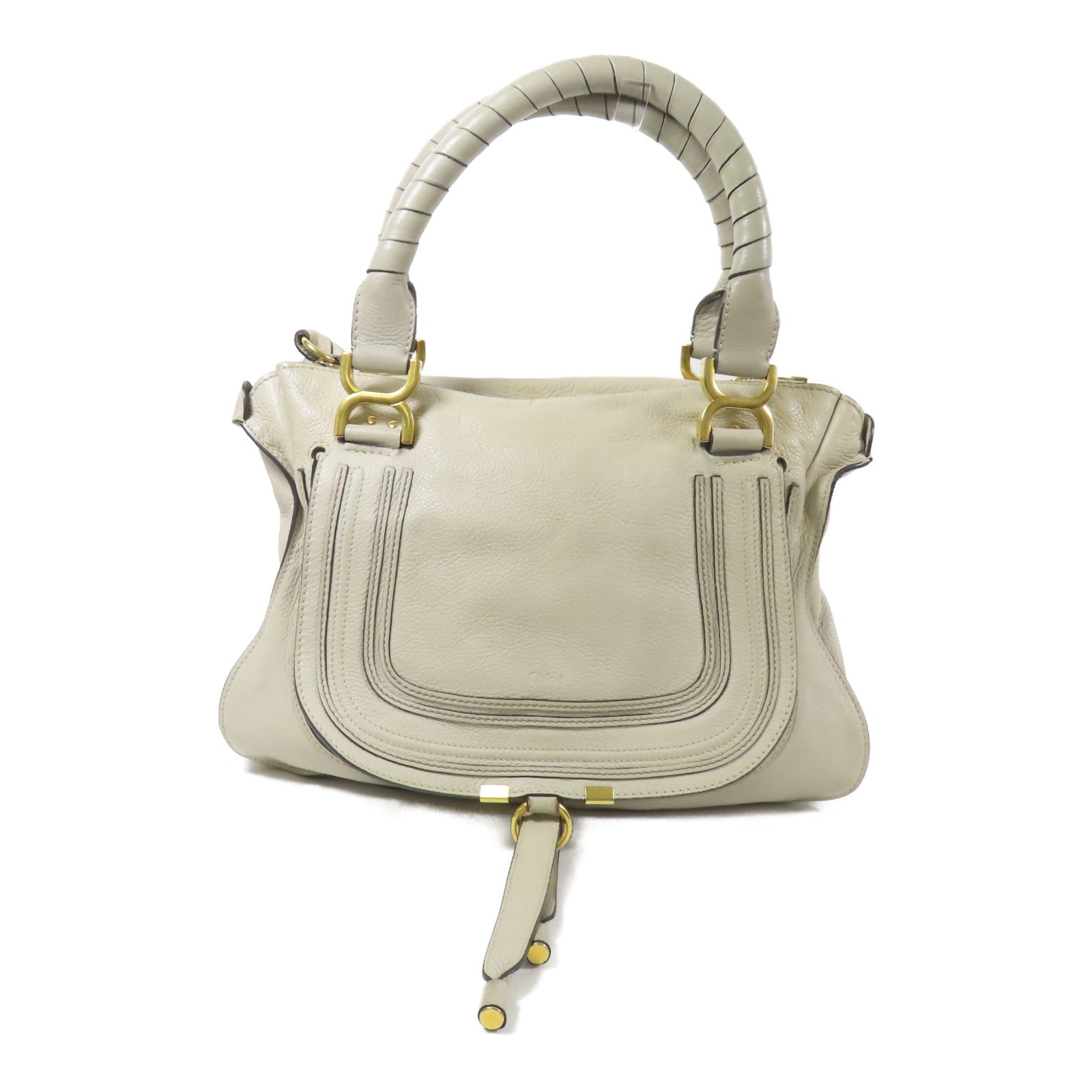 Chloe 牛皮皮革Marcie金扣肩背袋