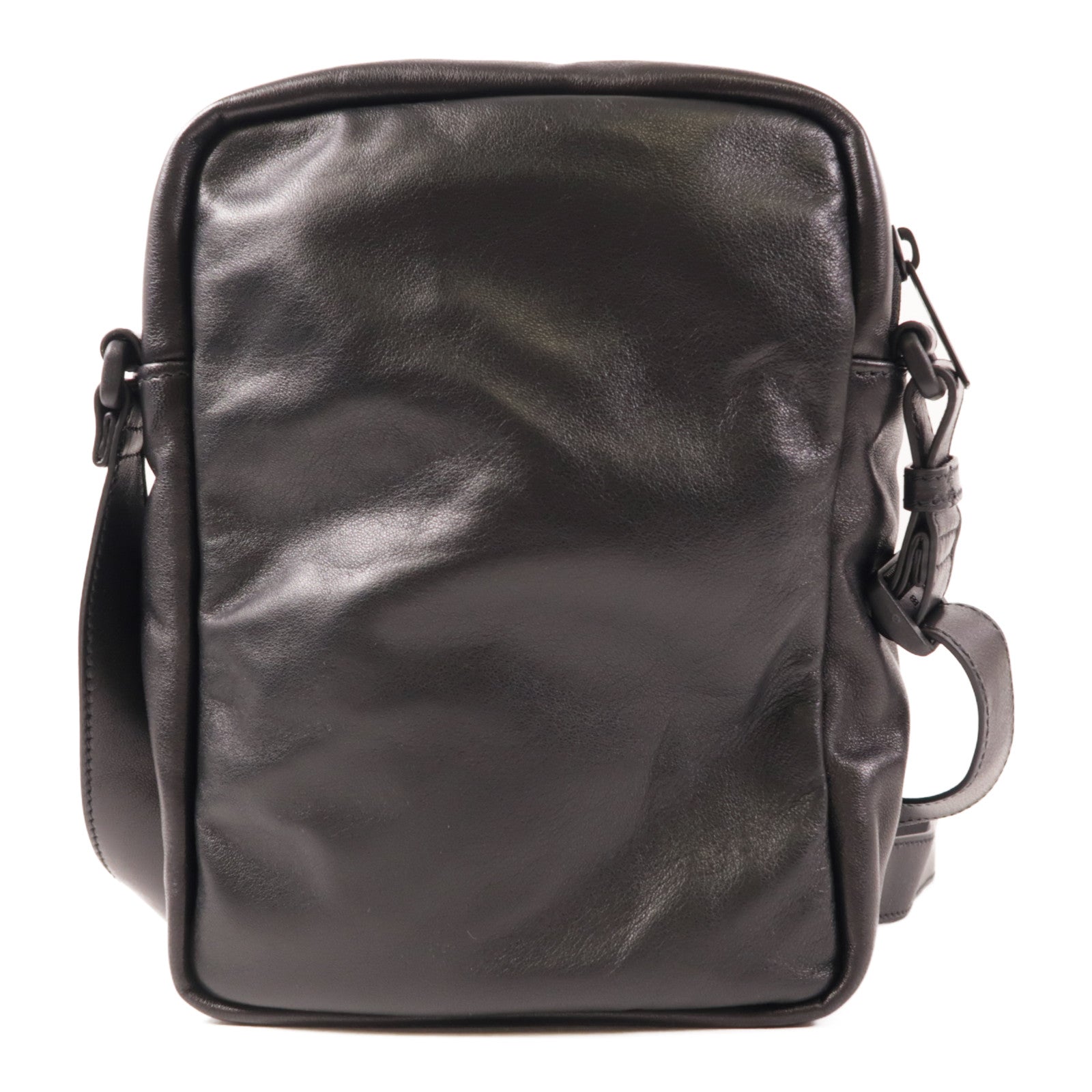 BALENCIAGA Under Armour Shoulder Bag Leather Black