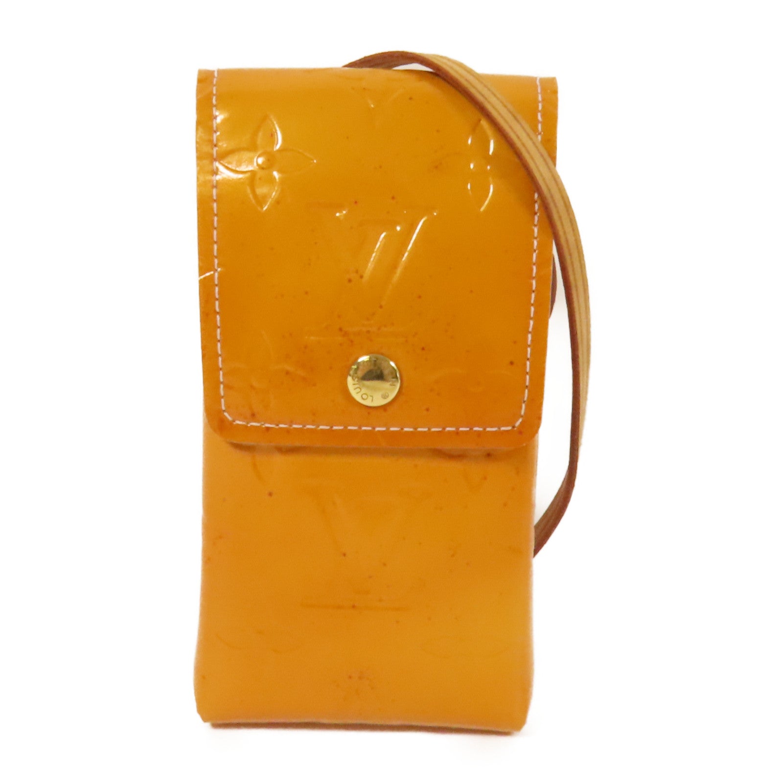 LOUIS VUITTON Monogram Vernis Cigarette Case金扣肩背袋