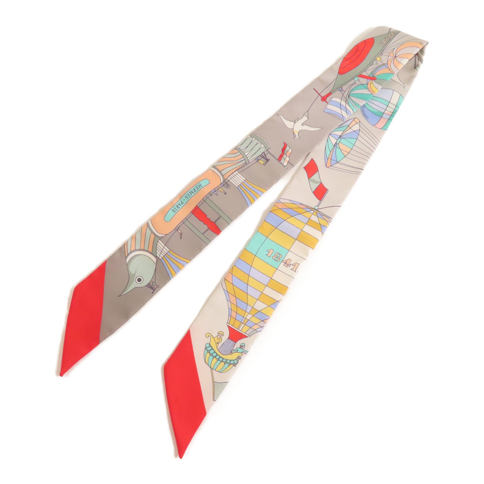 HERMES 【激減優惠】絲質Twilly絲巾