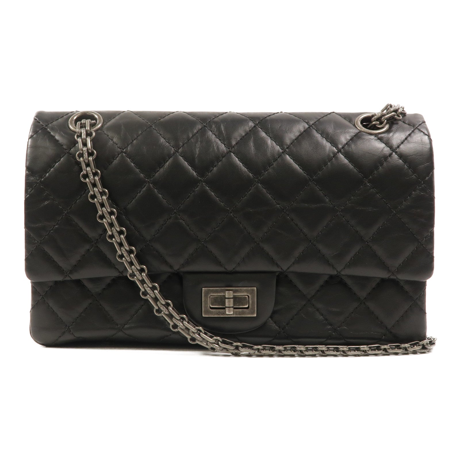 CHANEL 牛皮皮革2.55 Small鏈帶肩背袋