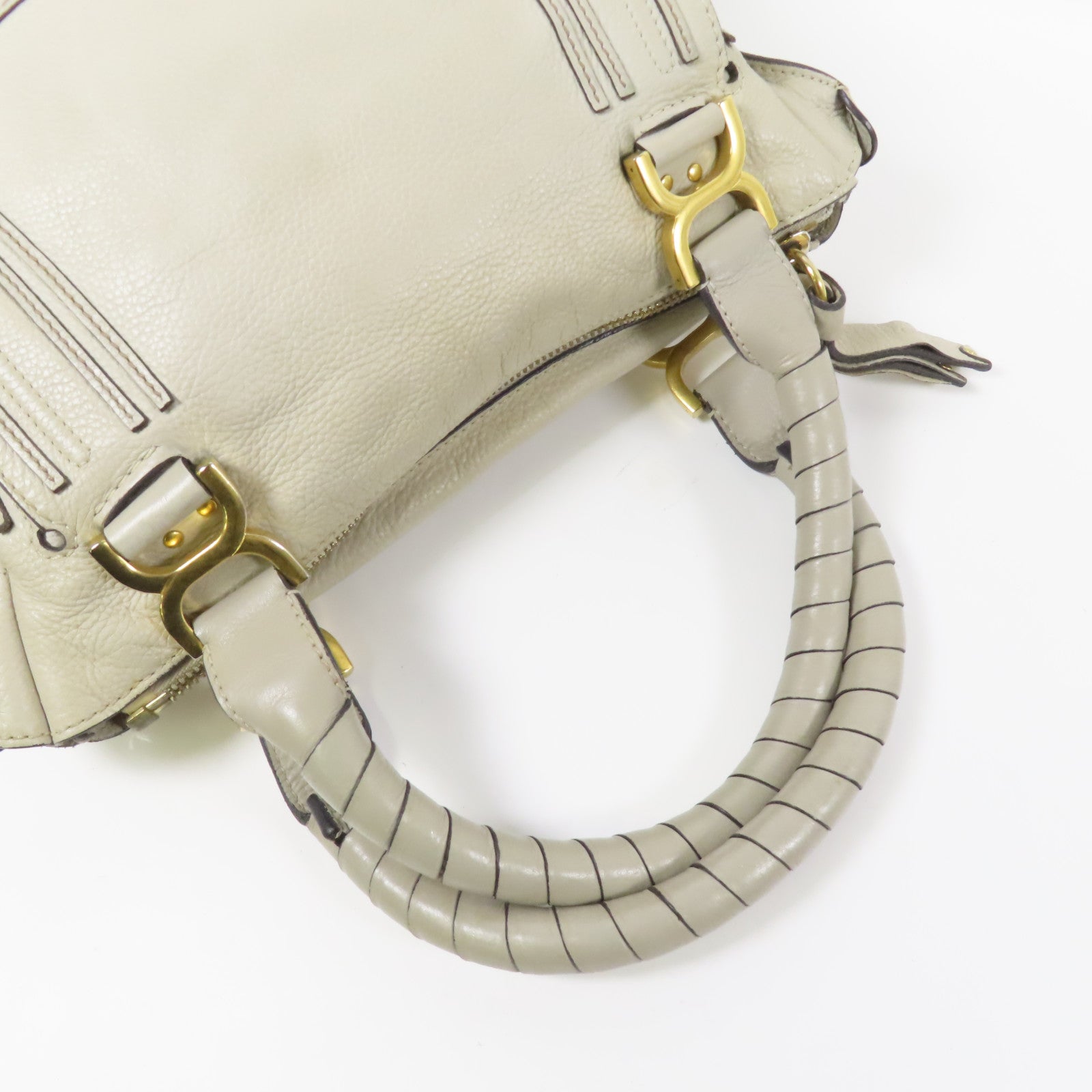 Chloe 牛皮皮革Marcie金扣肩背袋