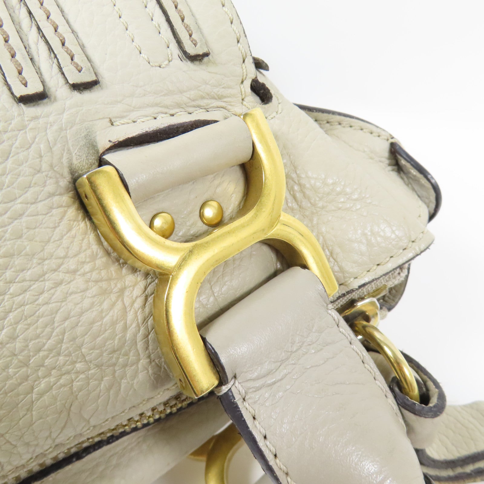 Chloe 牛皮皮革Marcie金扣肩背袋