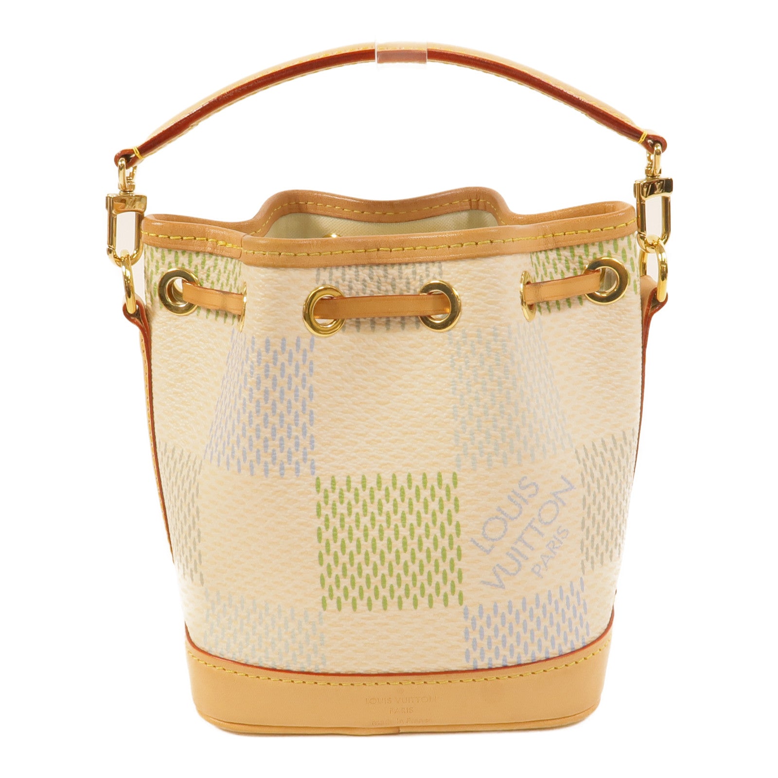 LOUIS VUITTON Damier Giant Canvas Nano Noe手挽肩背兩用袋