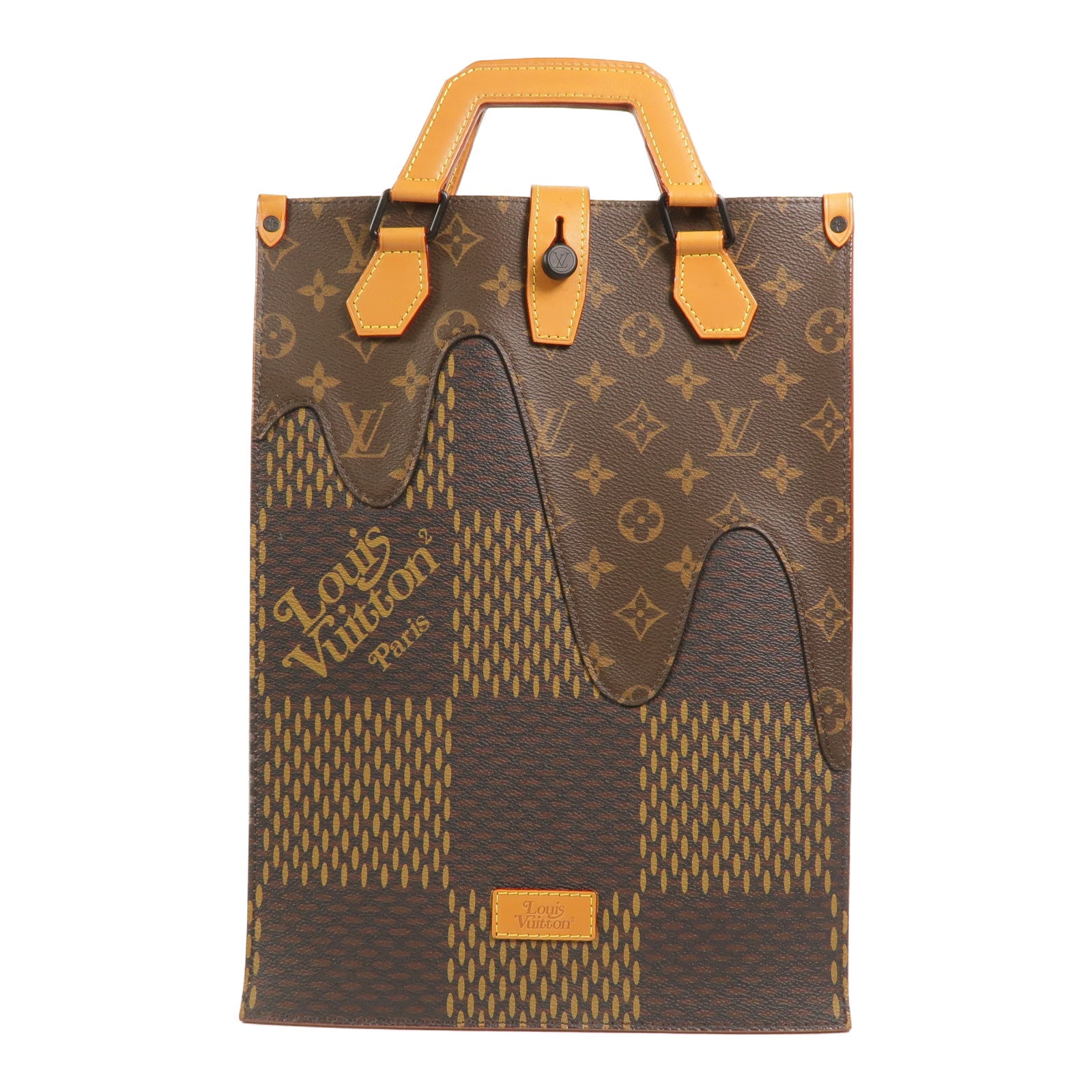 LOUIS VUITTON Monogram/Damier Giant LV x Nigo Mini Tote手挽袋