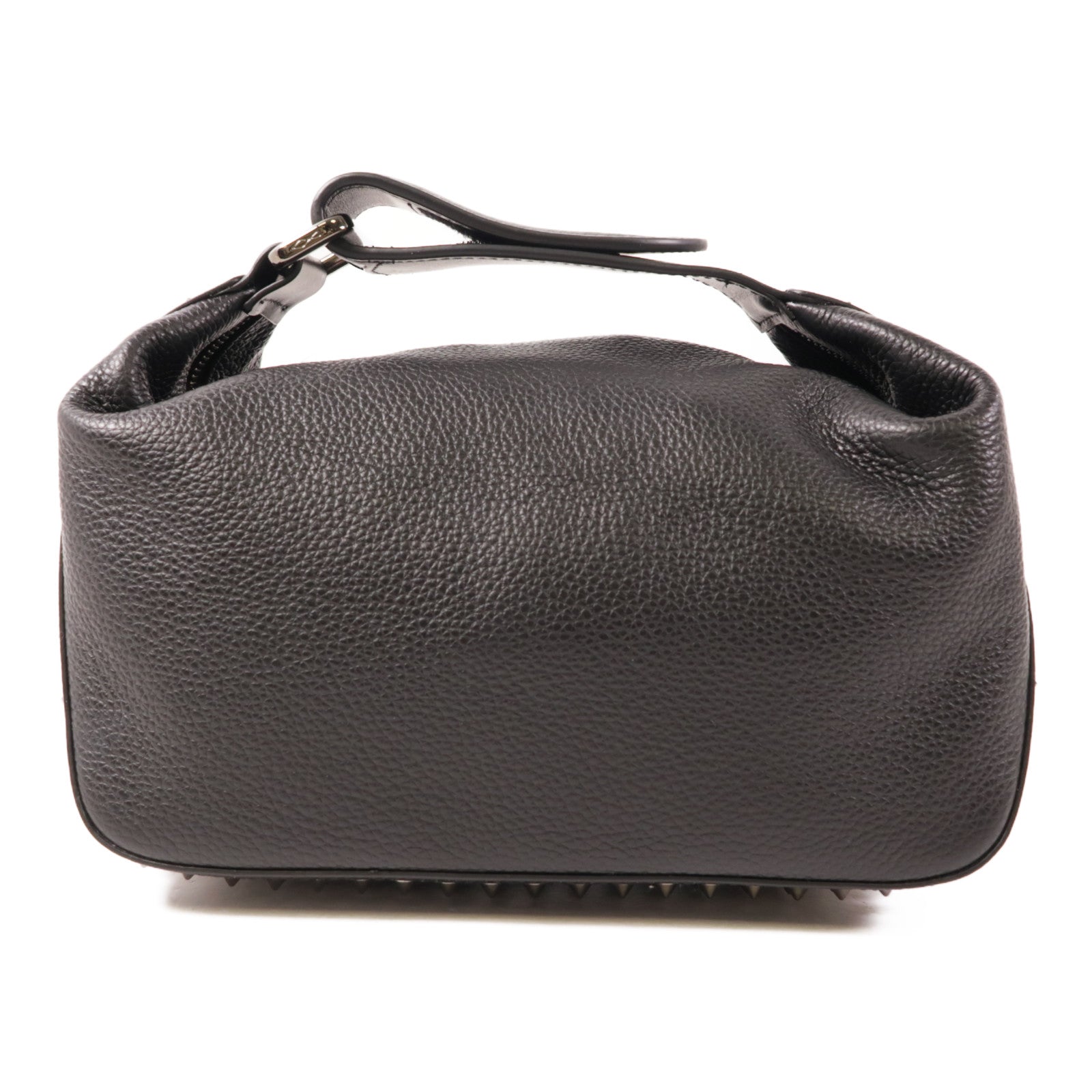 SELECTION 牛皮皮革Pouch手挽袋黑色